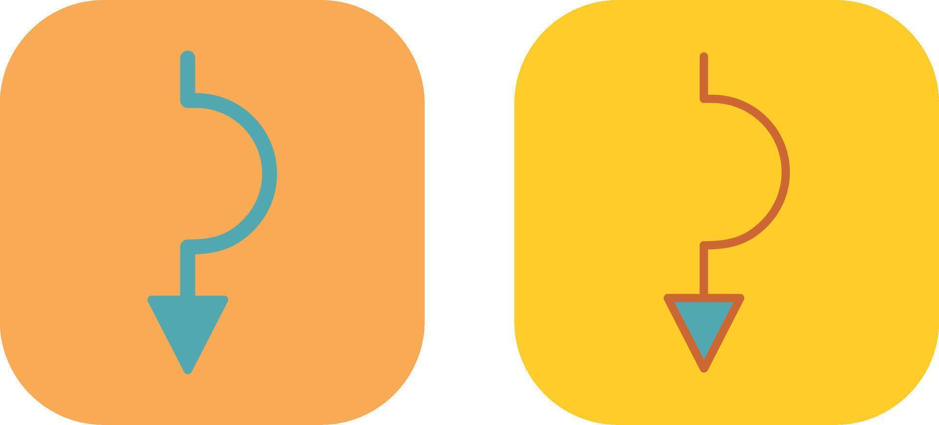 Arrow down Icon vector
