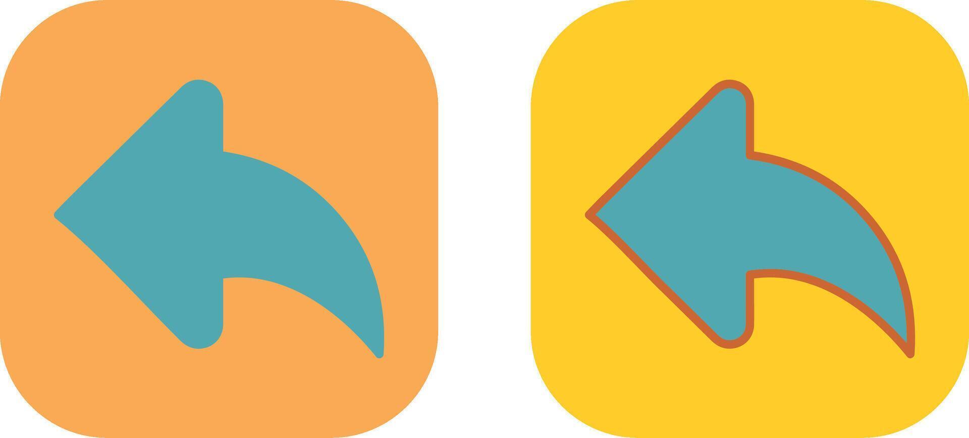 Left Back Arrow Icon vector