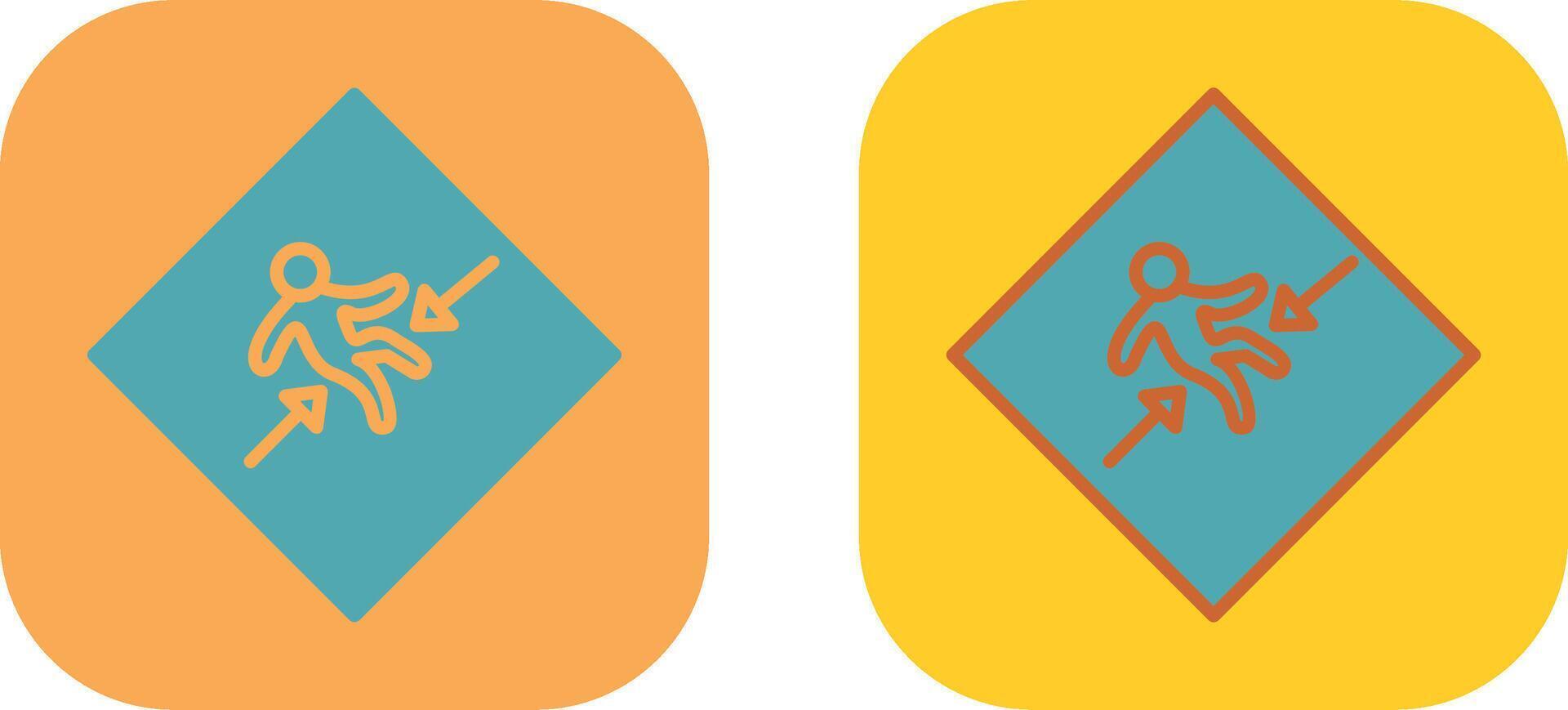 Crush Zone Icon vector
