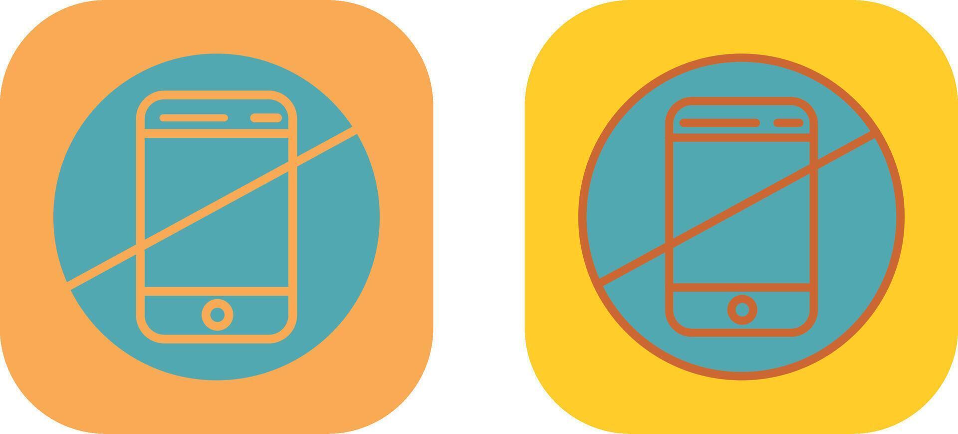 No Cell Phones Icon vector