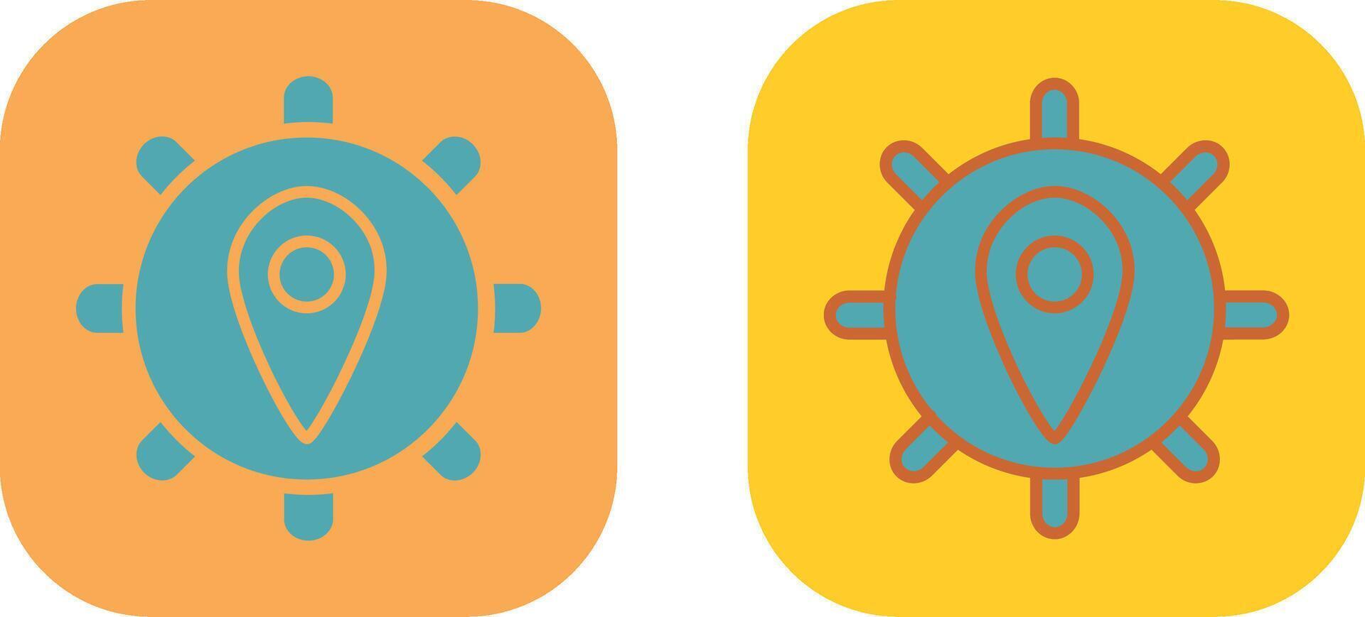 Location Settings Icon vector