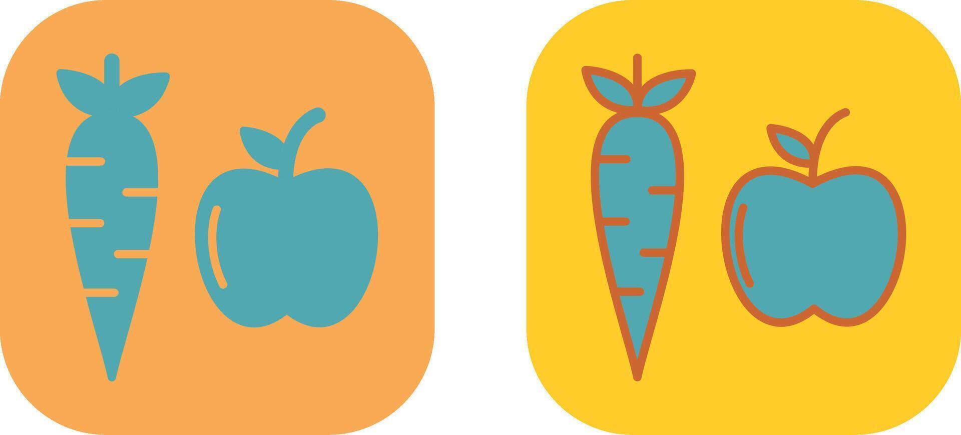 Fruits And Vegetables Icon vector