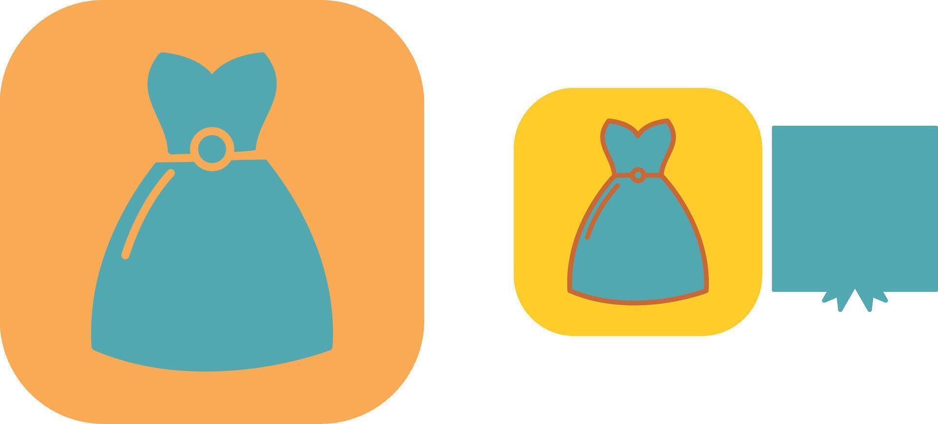 Cocktail Dress Icon vector