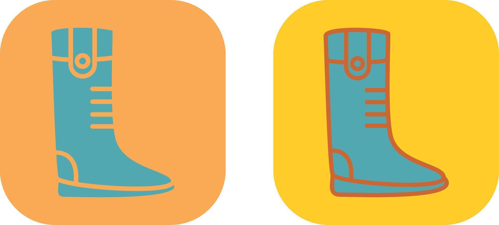 Long Boots Icon vector