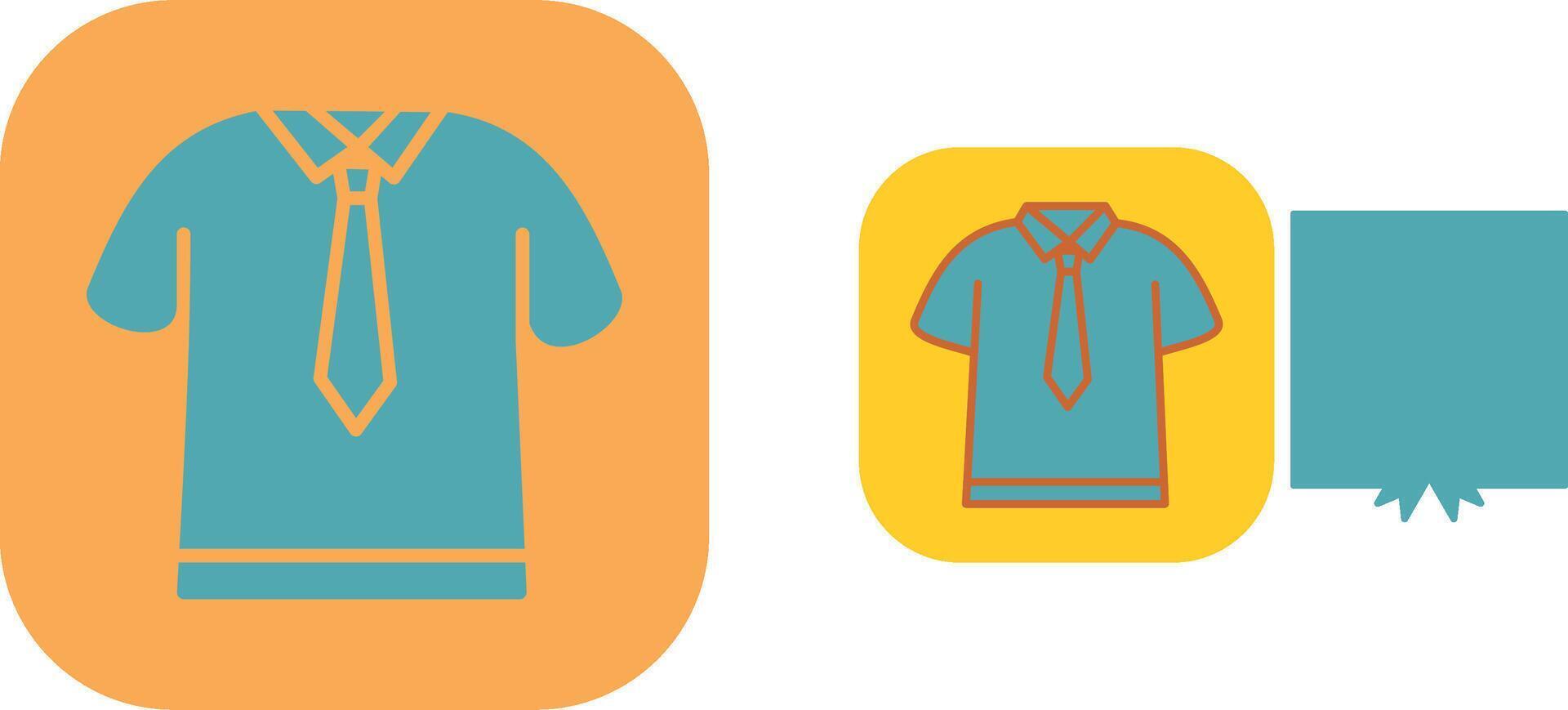 Shirt and Tie Icon vector