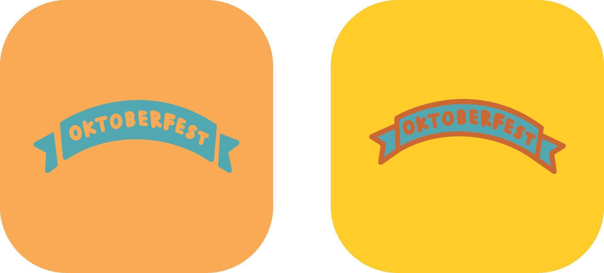 Oktoberfest Banner Icon vector