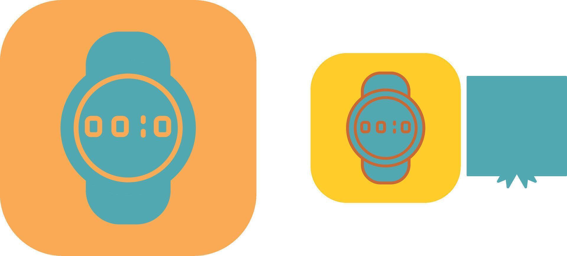 Deportes reloj icono vector