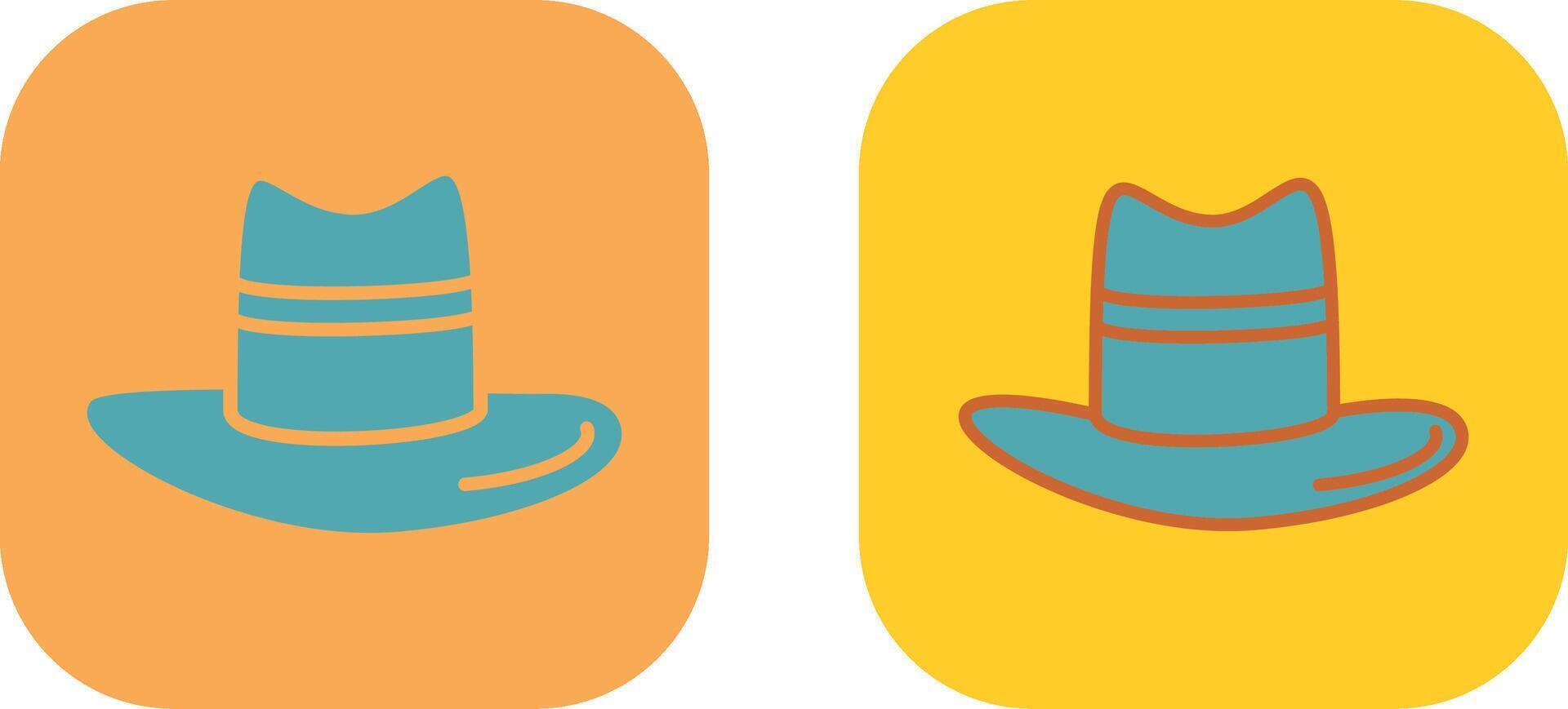 de los hombres sombrero icono vector