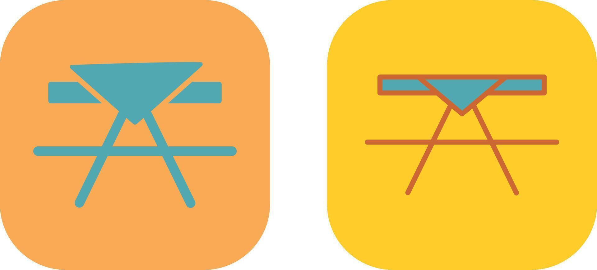 Picnic Table Icon vector