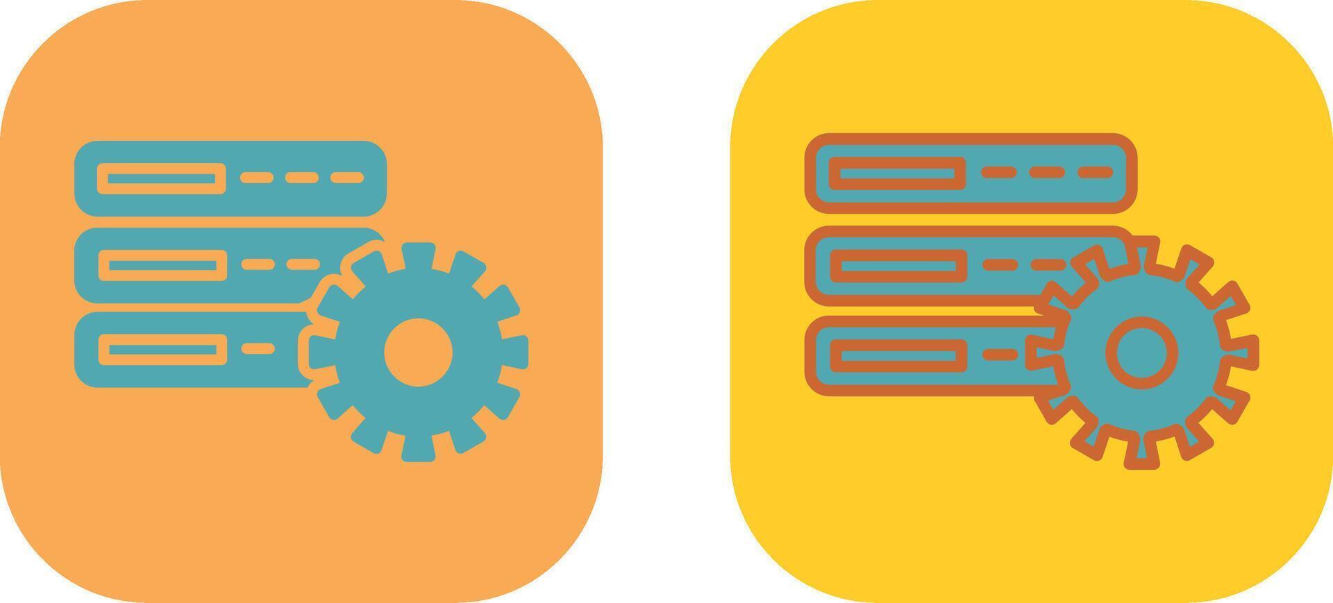 Database Setting Icon vector