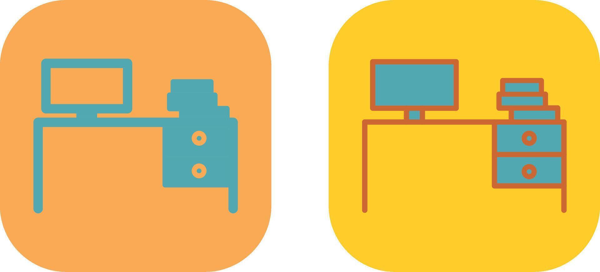 Study Desk II Icon vector