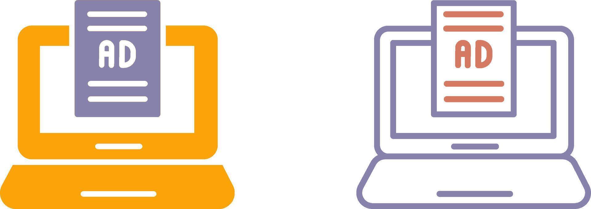 Internet Ads Icon vector