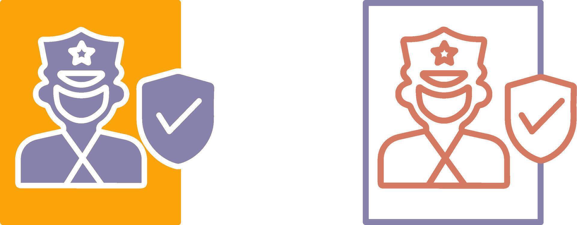 Cinema Security Guard Icon vector