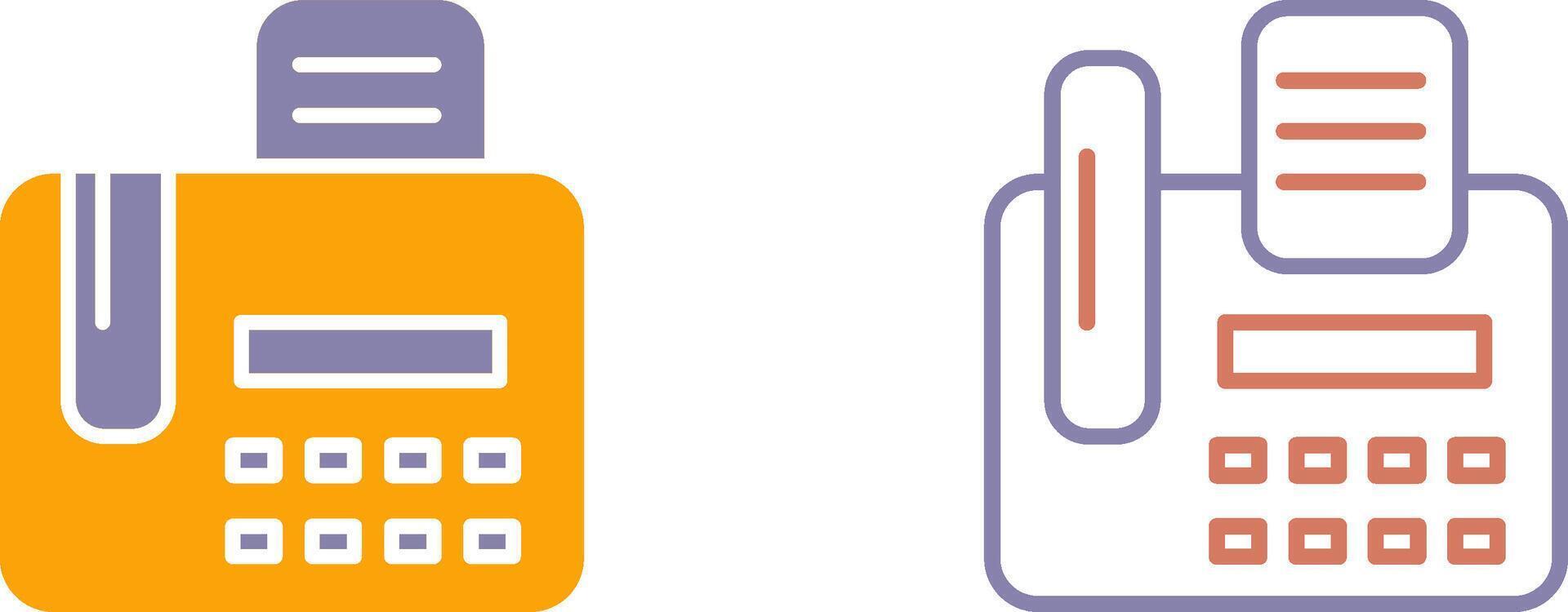 Fax Machine Icon vector
