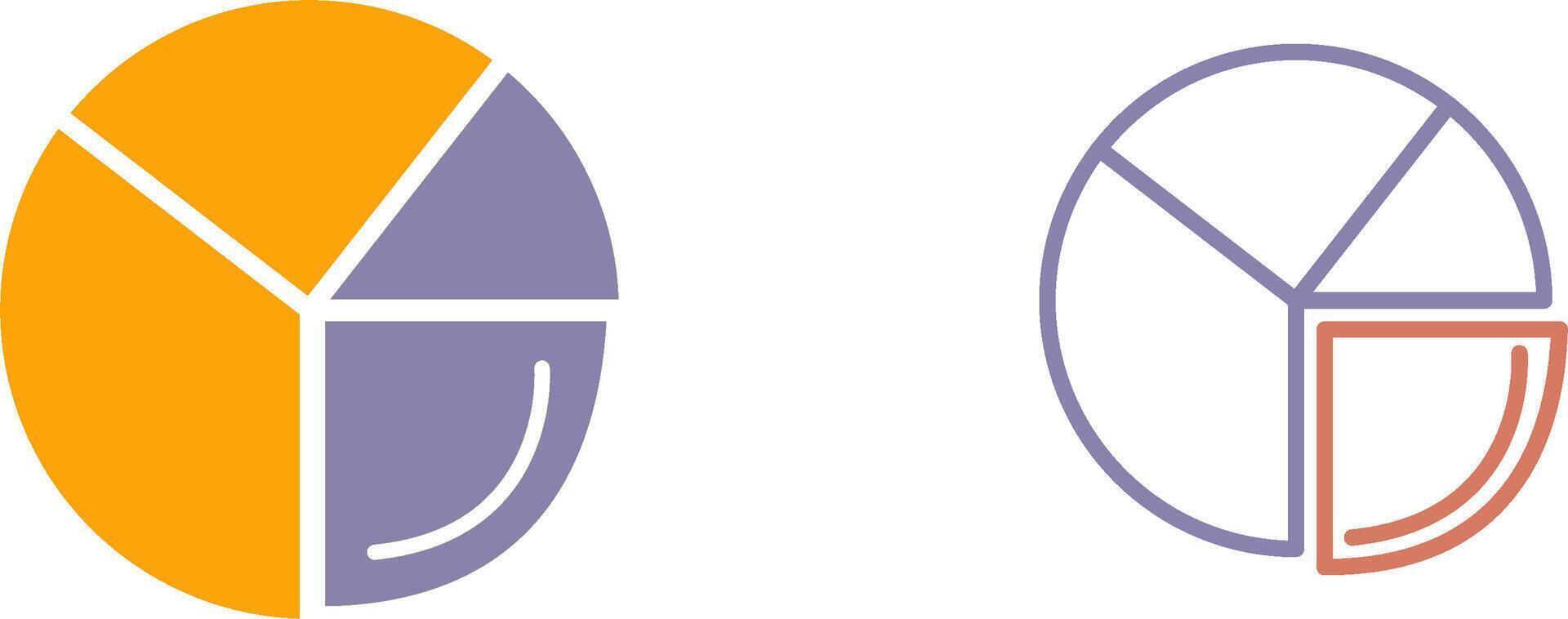 Pie Chart Analysis Icon vector