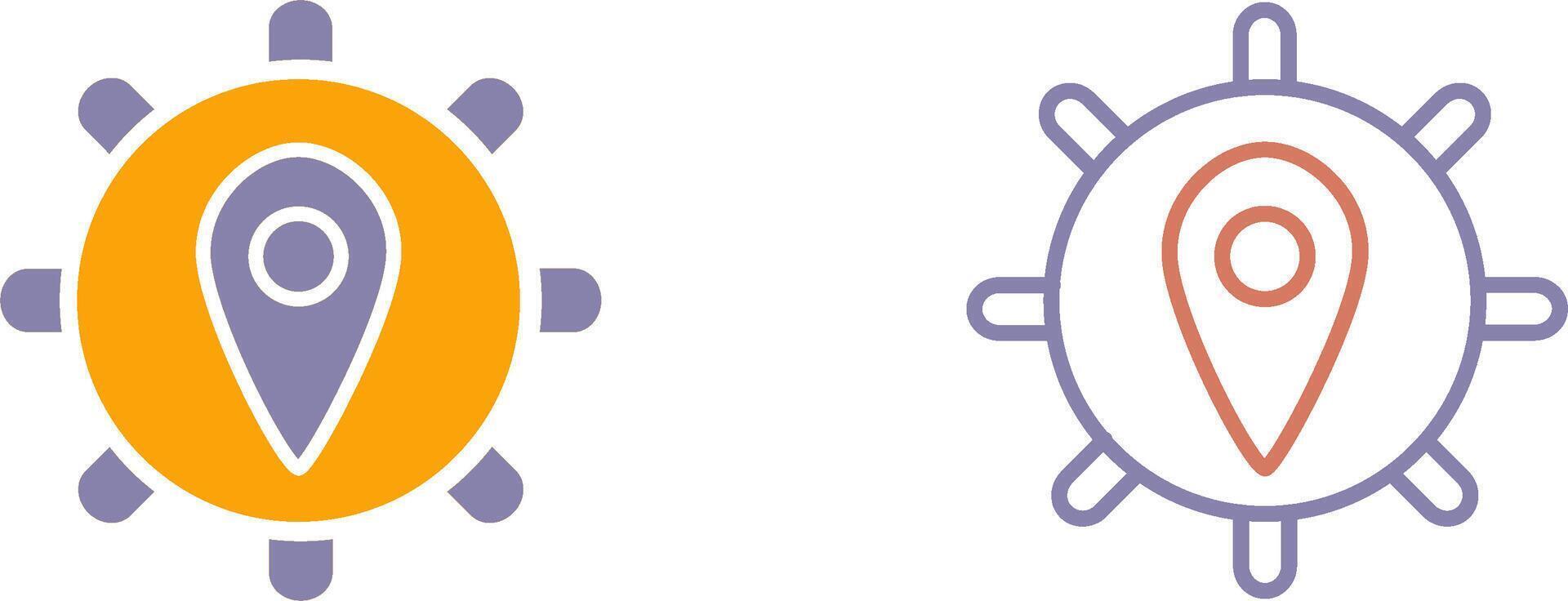 Location Settings Icon vector