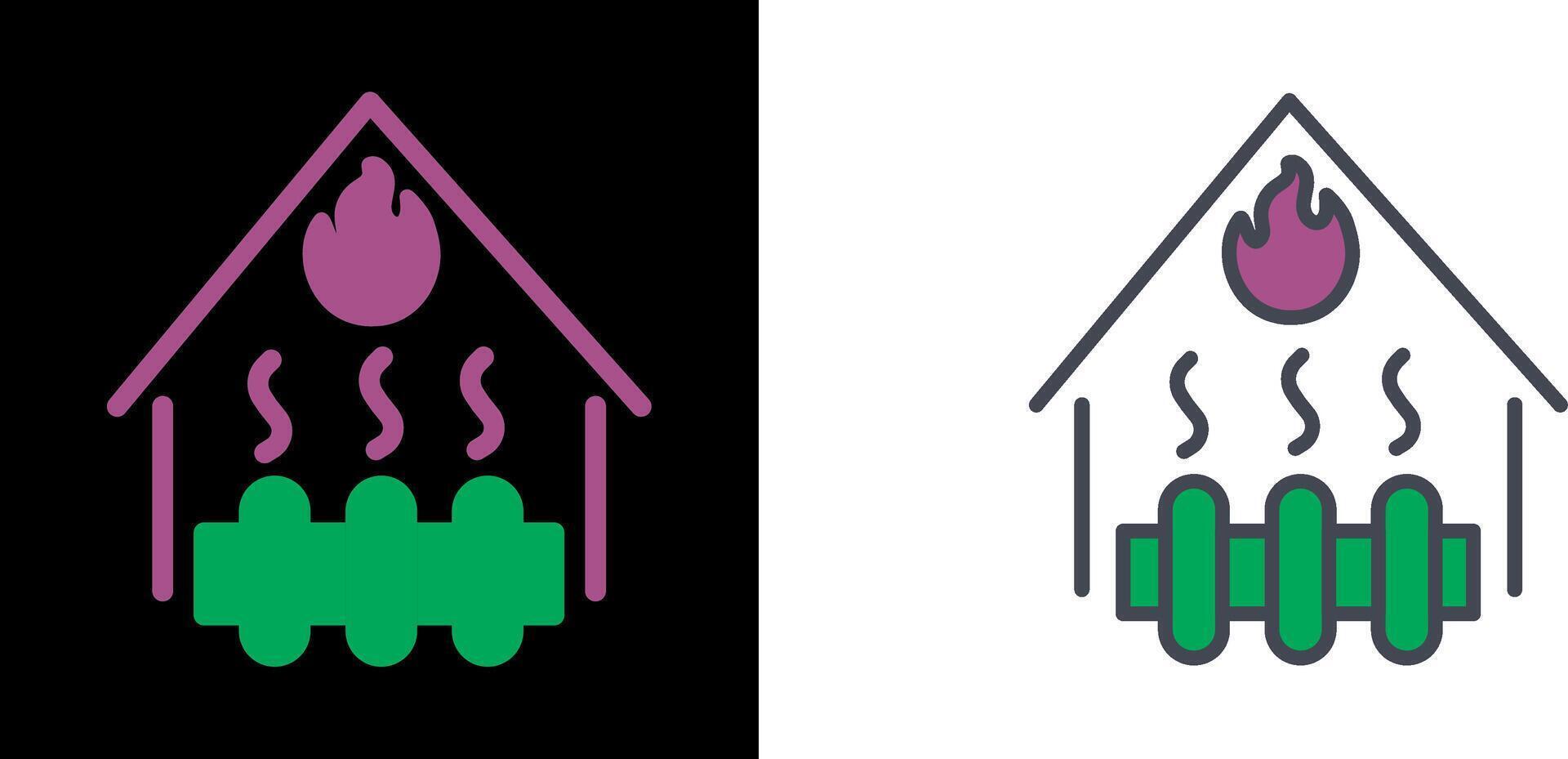 Heating System Icon vector