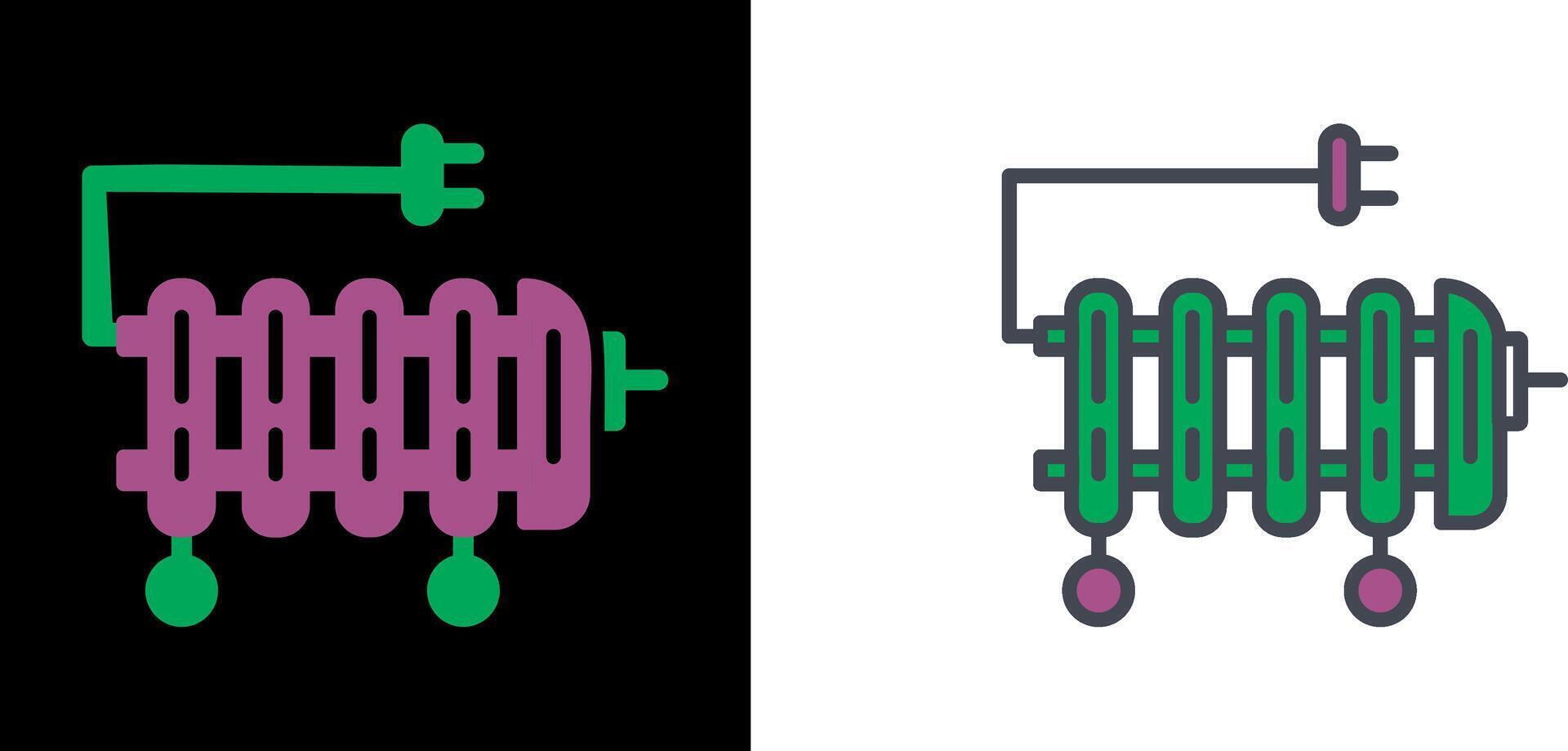 Oil Heater Icon vector