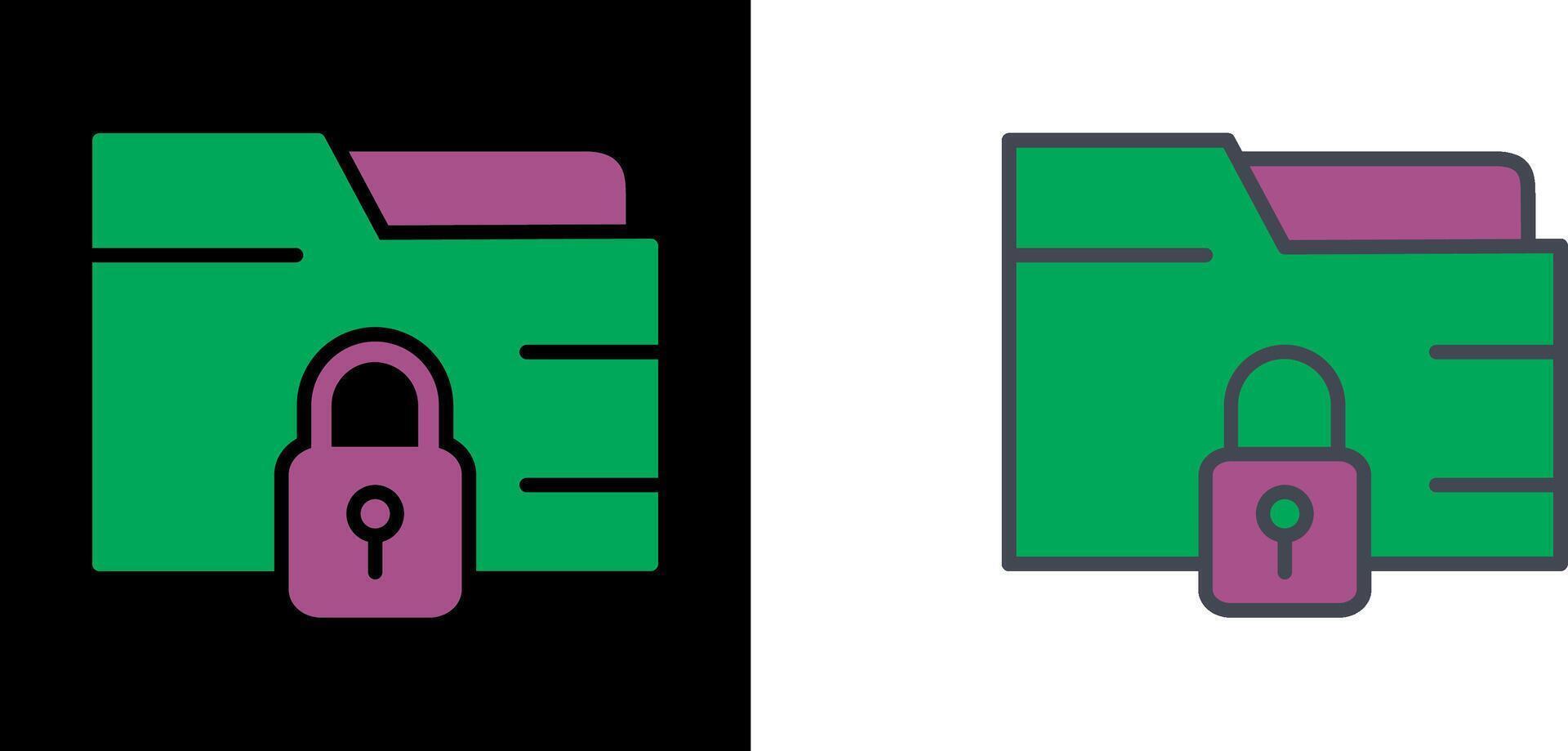 Secure Folder Icon vector