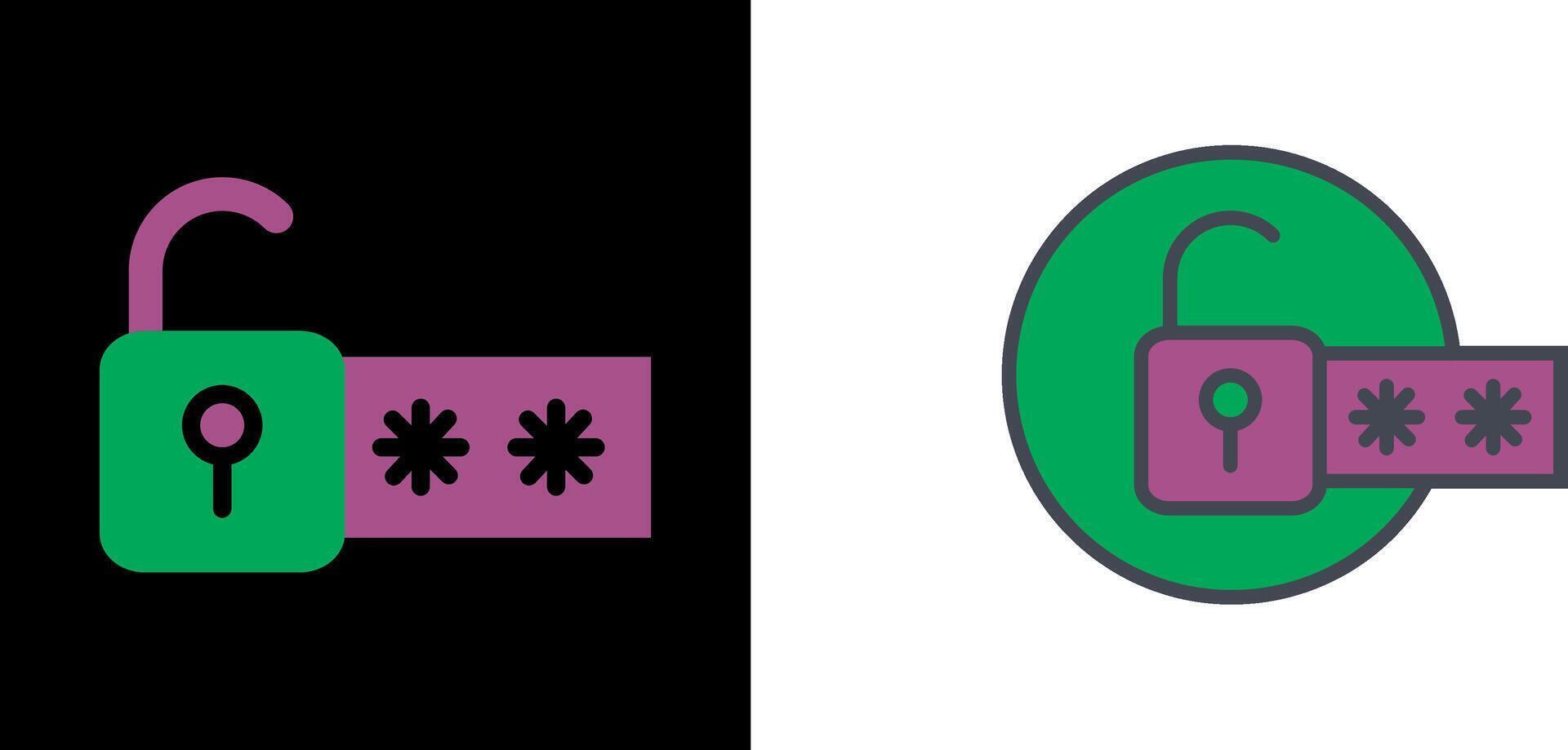 Passcode Lock Icon vector