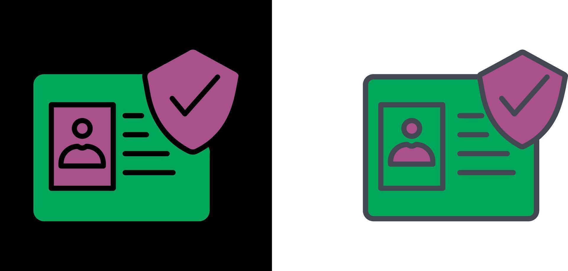 Protected Card Icon vector