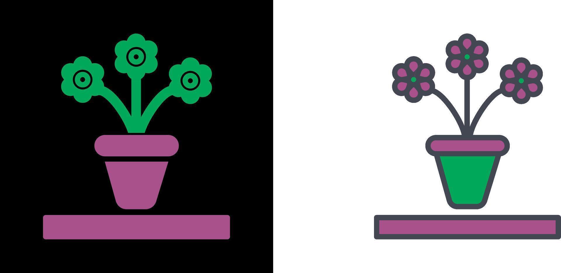 Flower Pot Icon vector