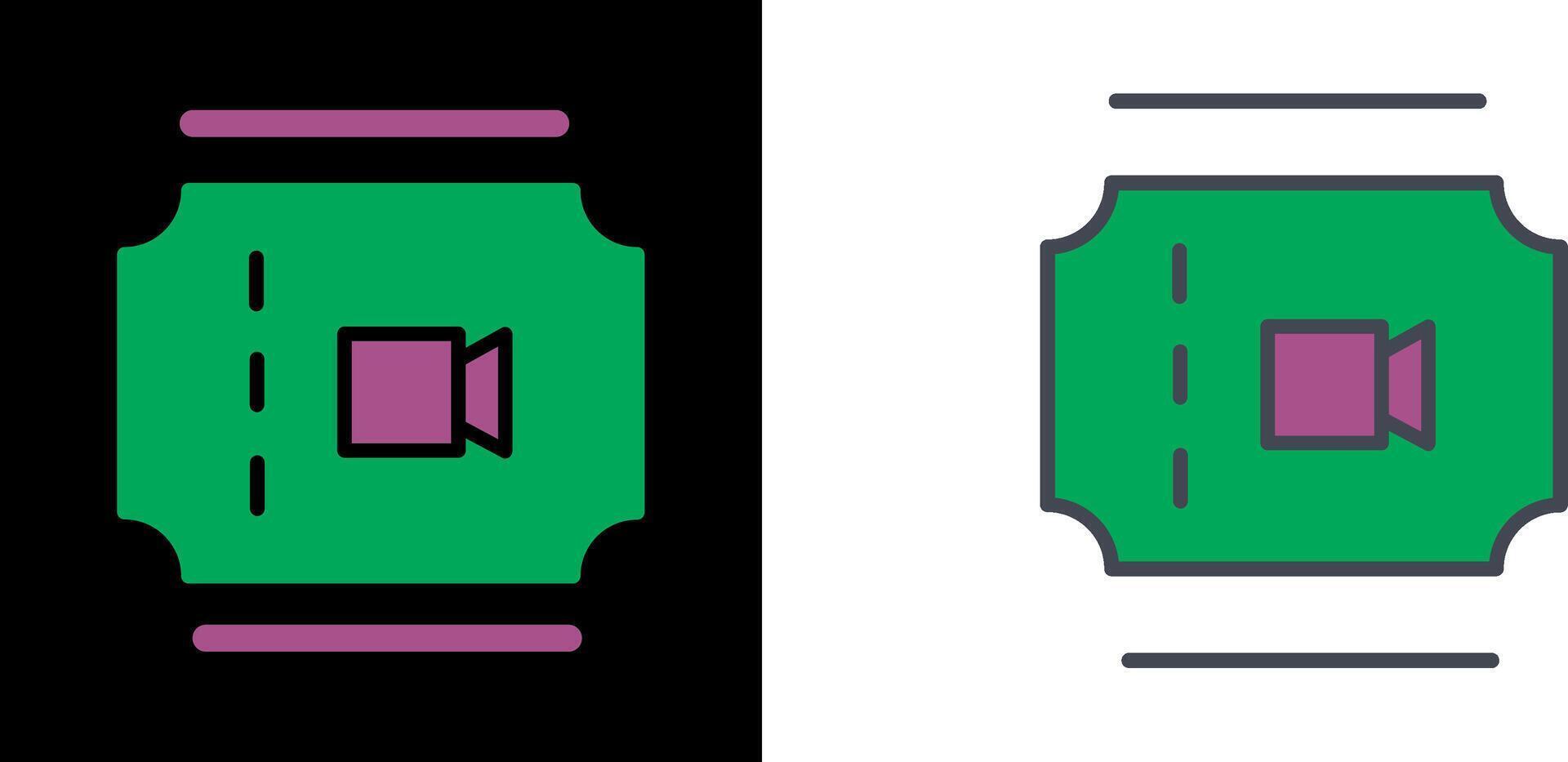 Movie Ticket Icon vector