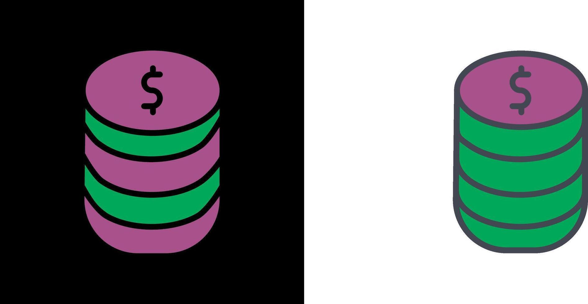 Stack Of Coins Icon vector