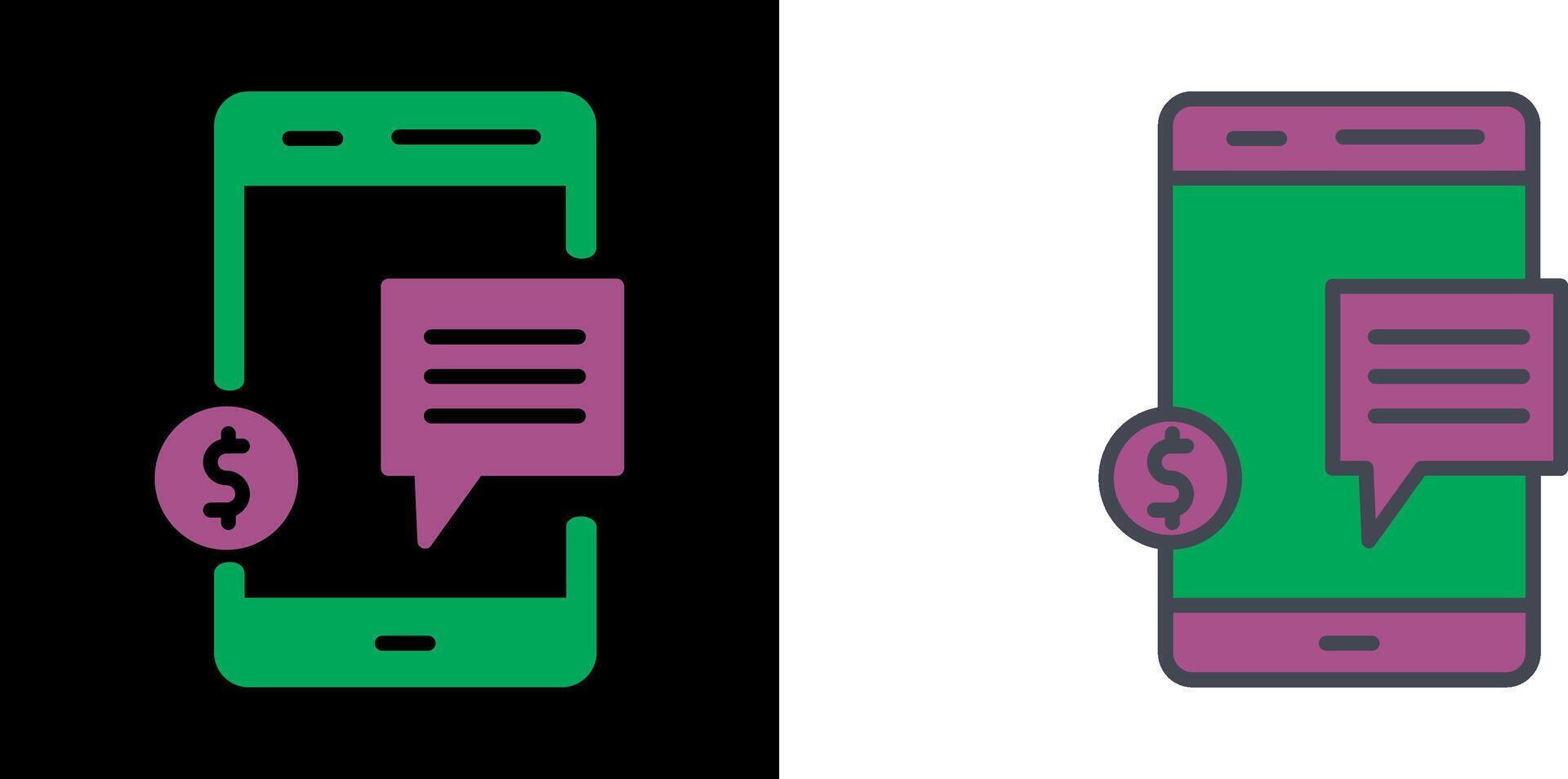 Money Talk Icon vector