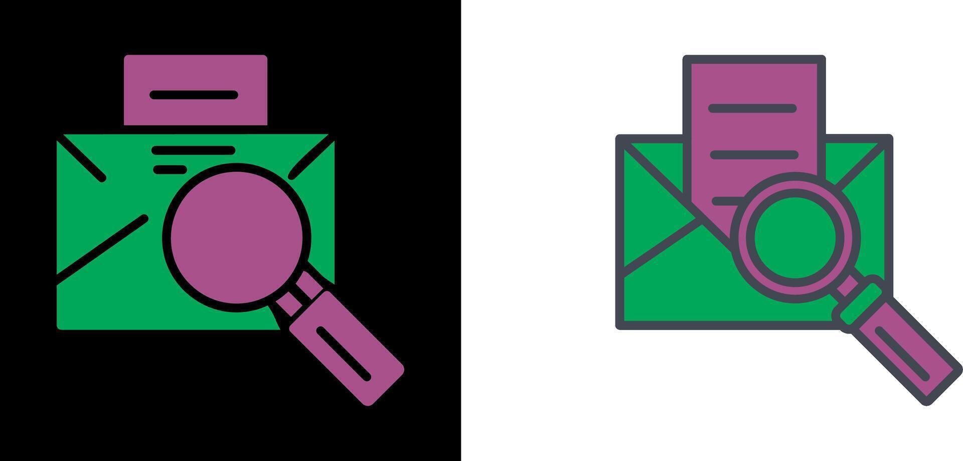 Magnifier Male Icon vector