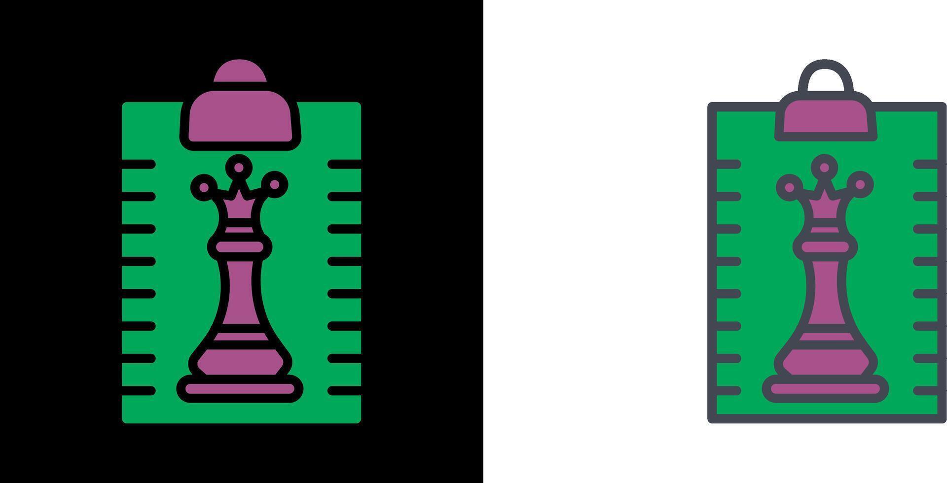 Clipboard Chess Icon vector