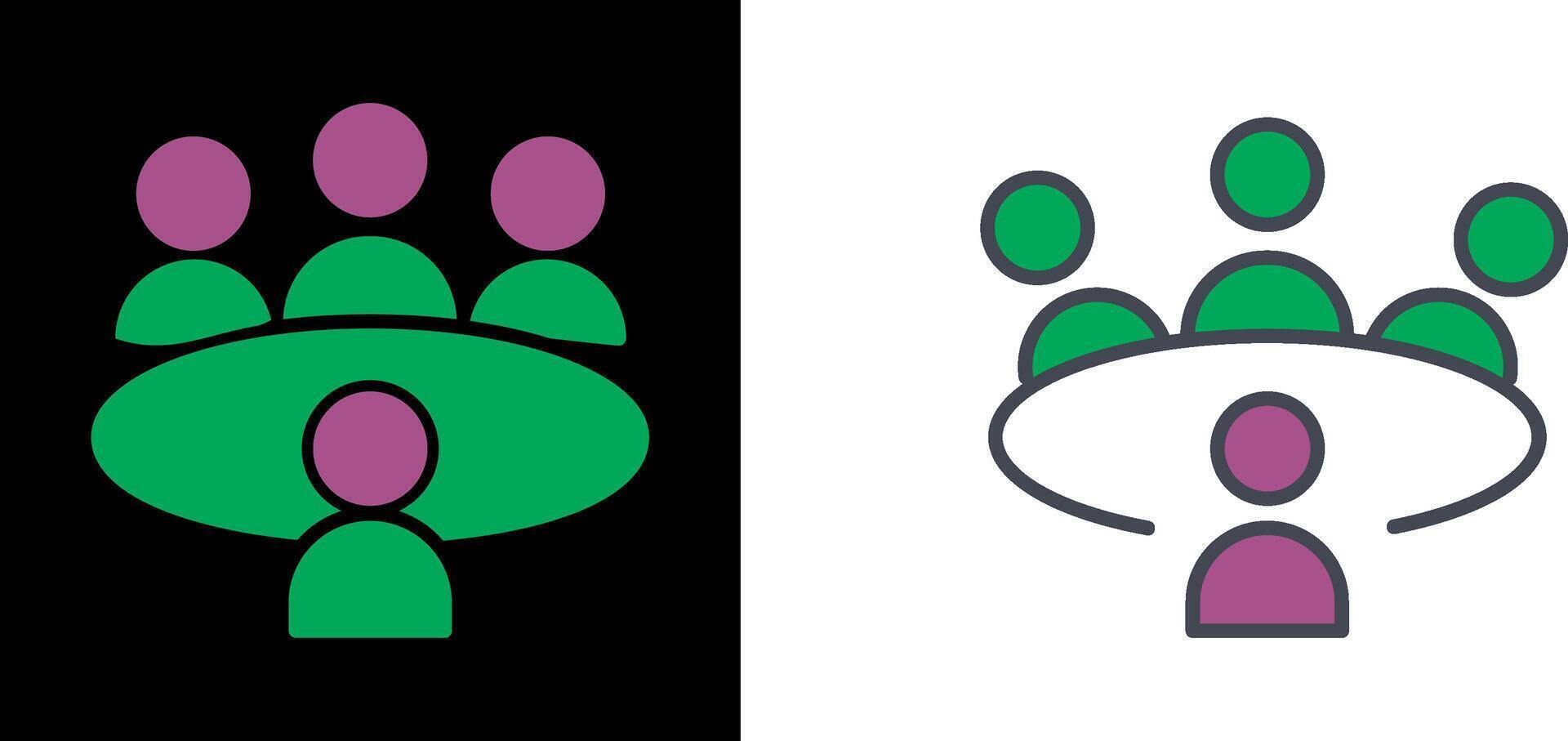 Conference Table Icon vector