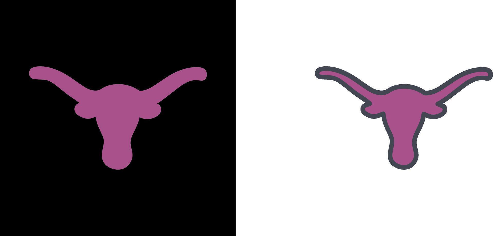 Bull Horns Icon vector