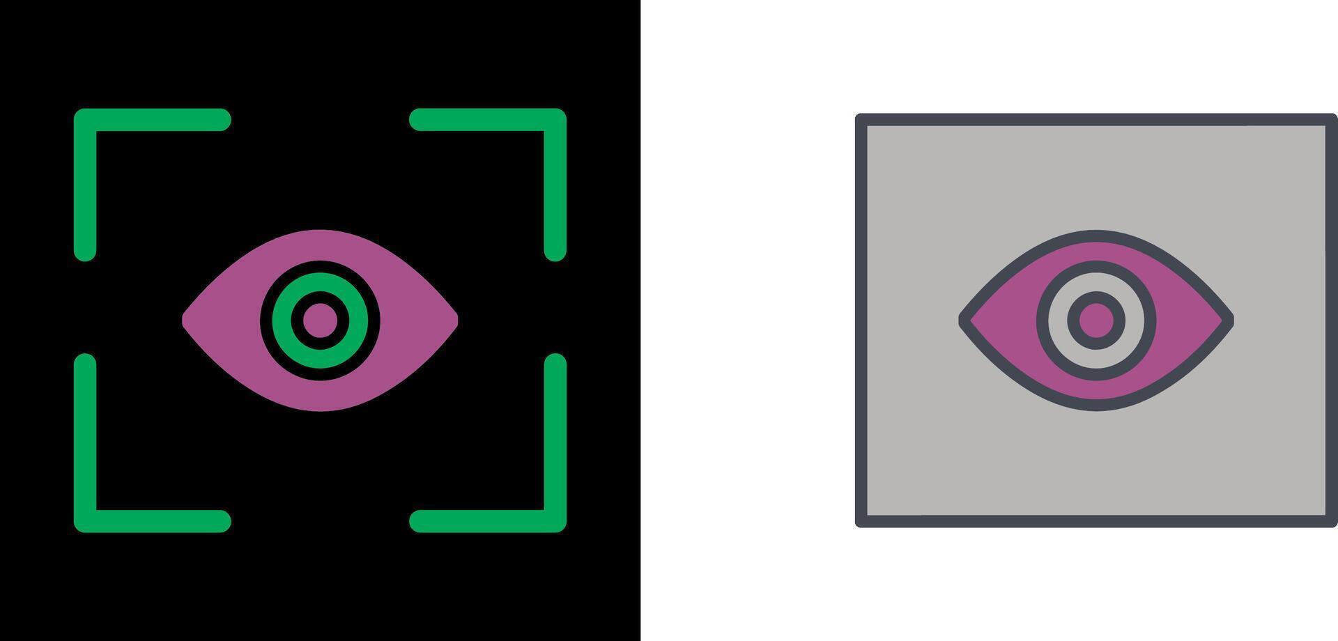 Eye Scan Icon vector