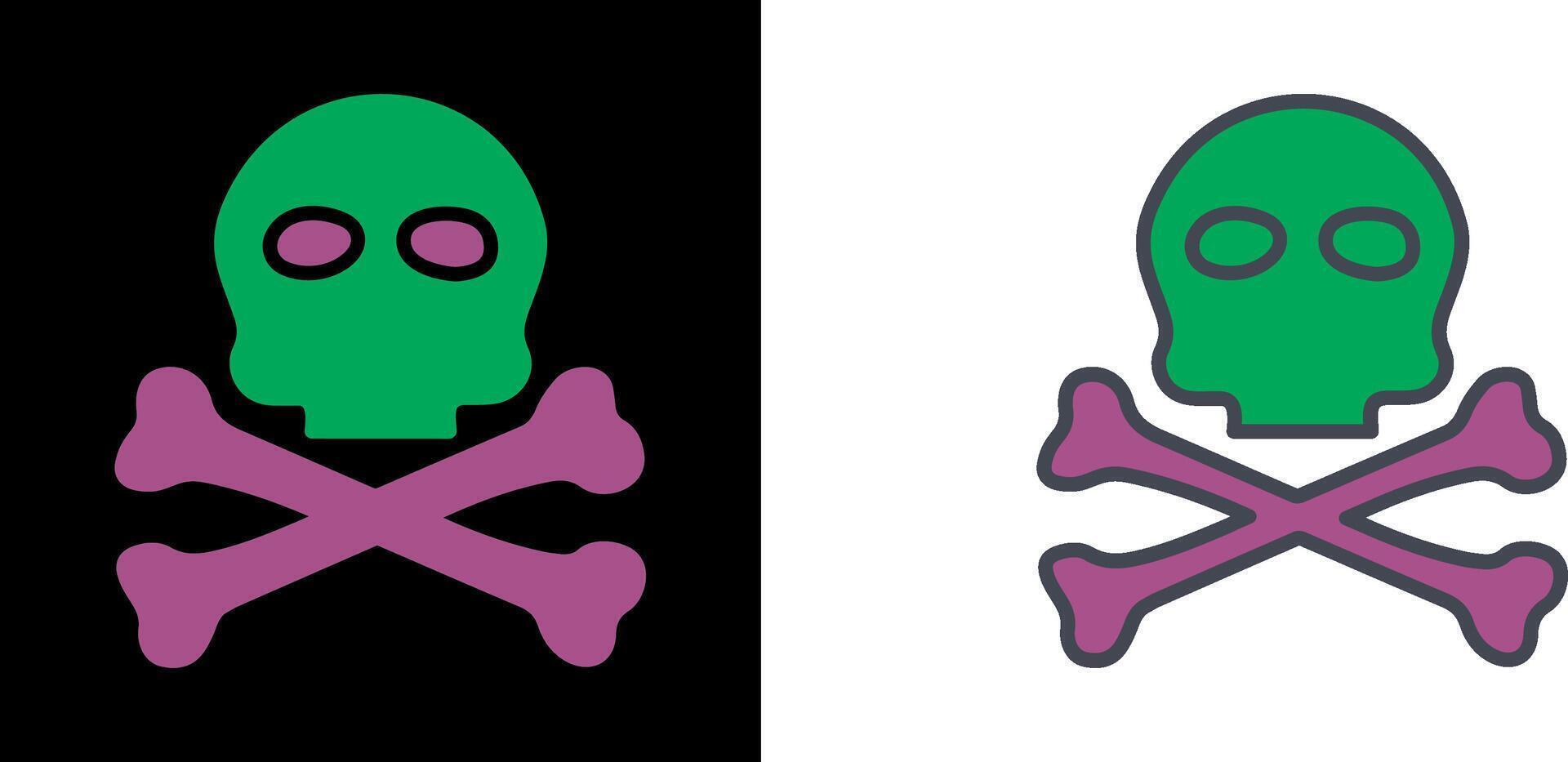 Pirate Skull I Icon vector