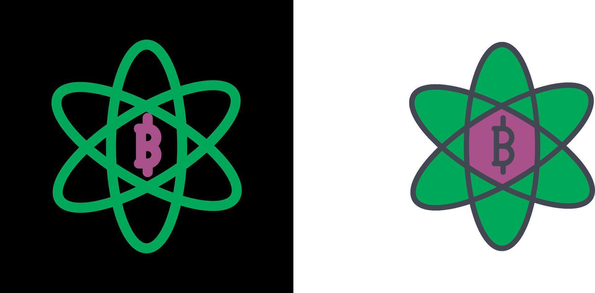 Bitcoin Science Icon vector