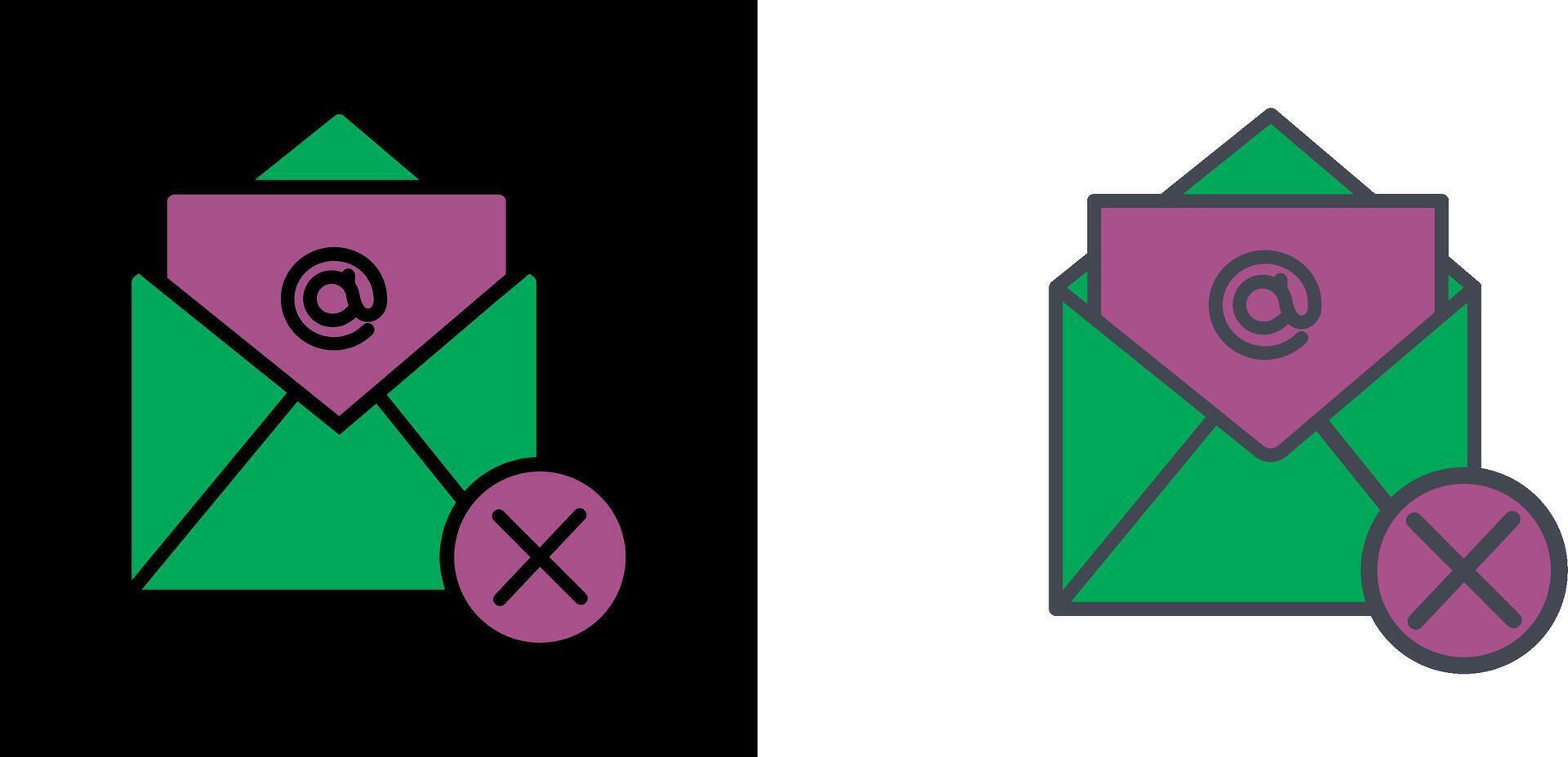 Not Accepted Icon vector