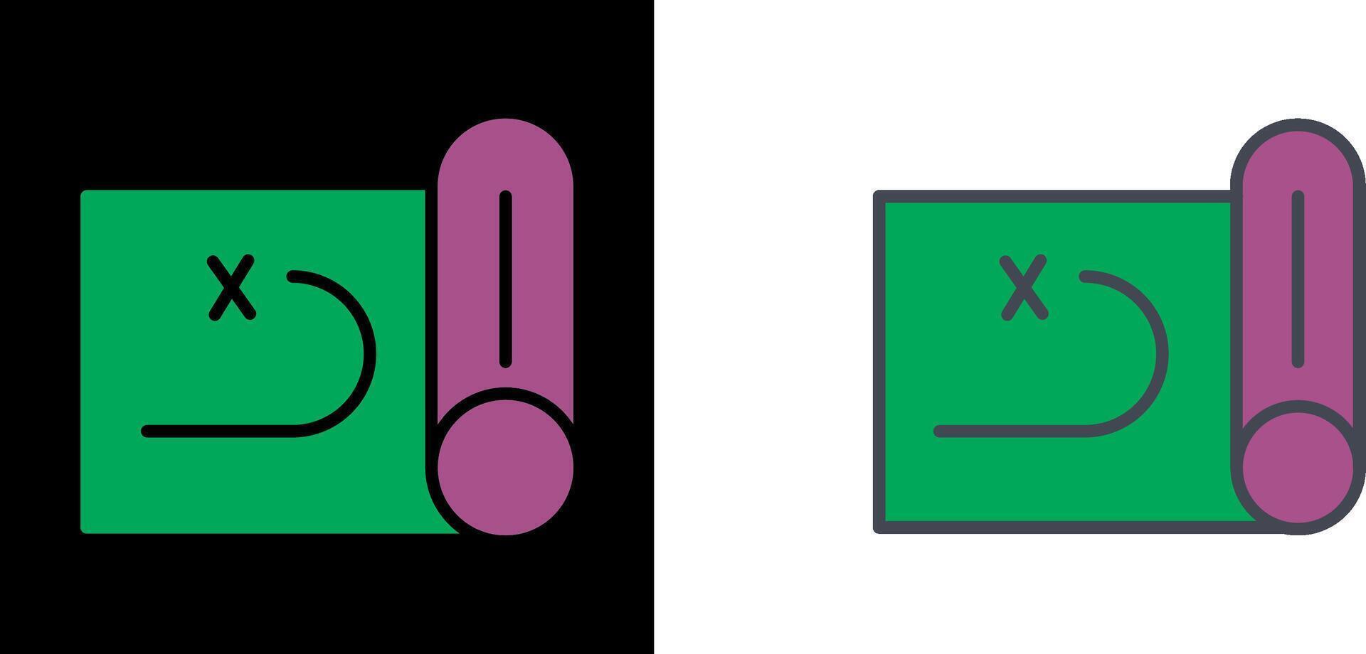 Treasure Map Icon vector