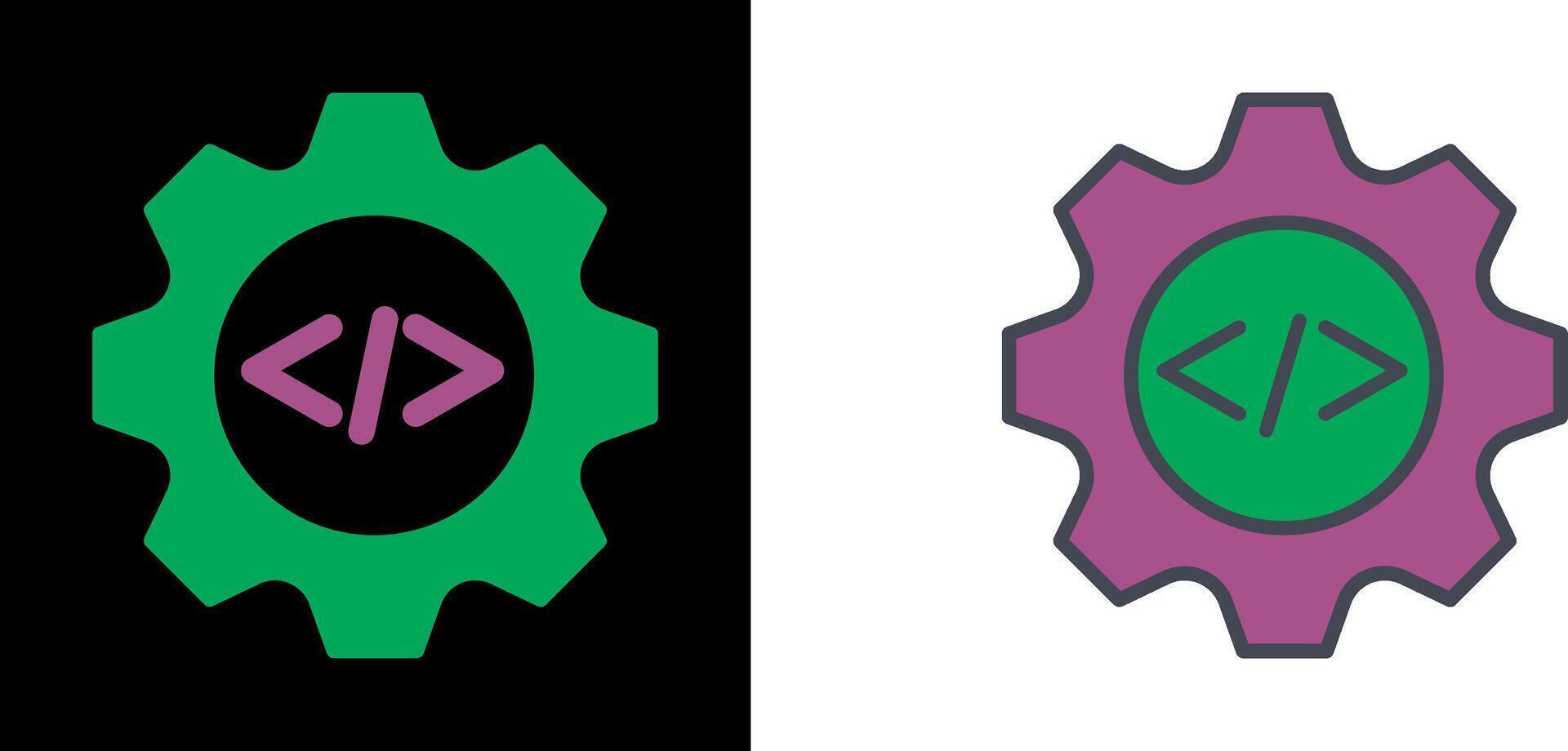 Coding Gear Icon vector