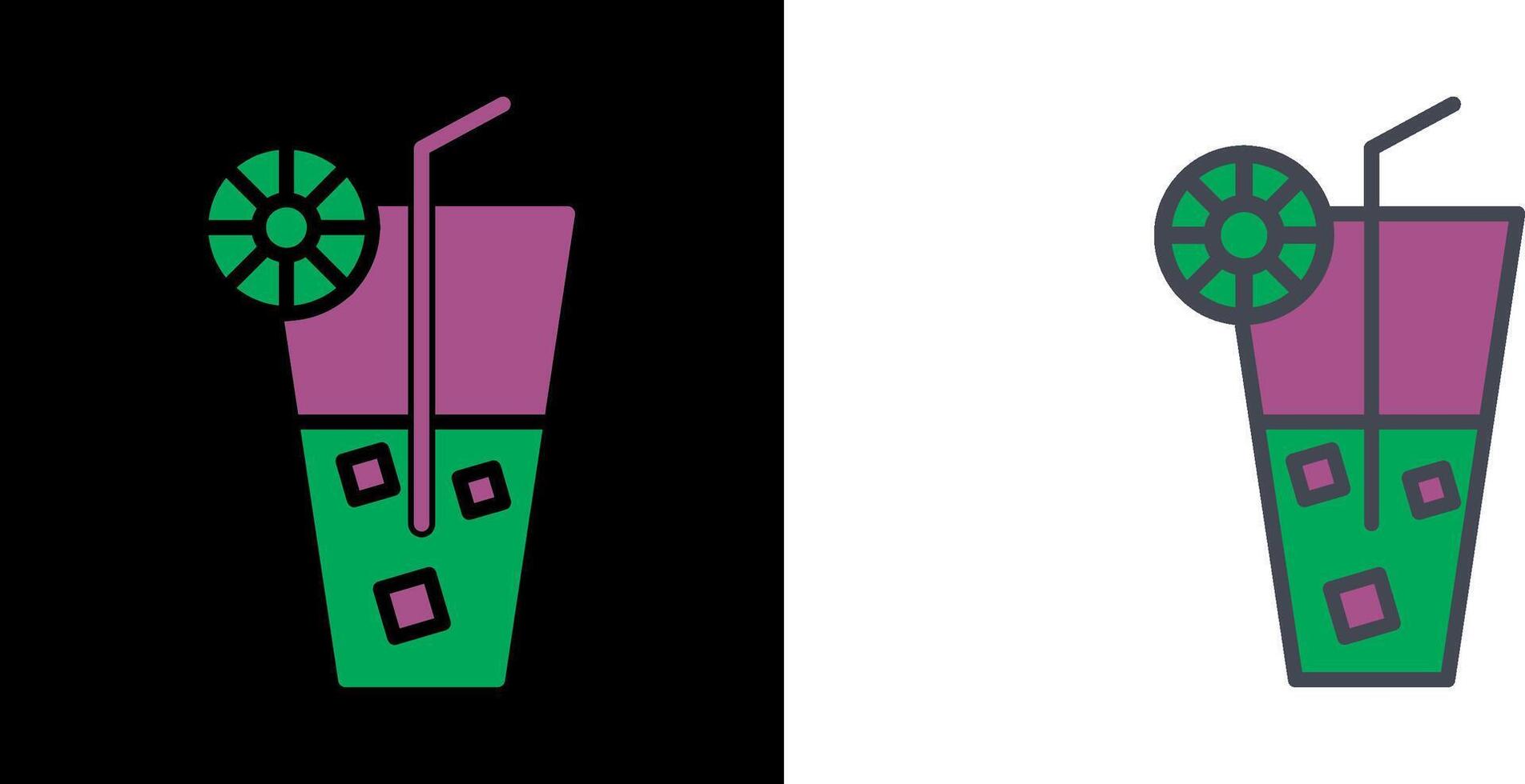 Rainbow Drink Icon vector