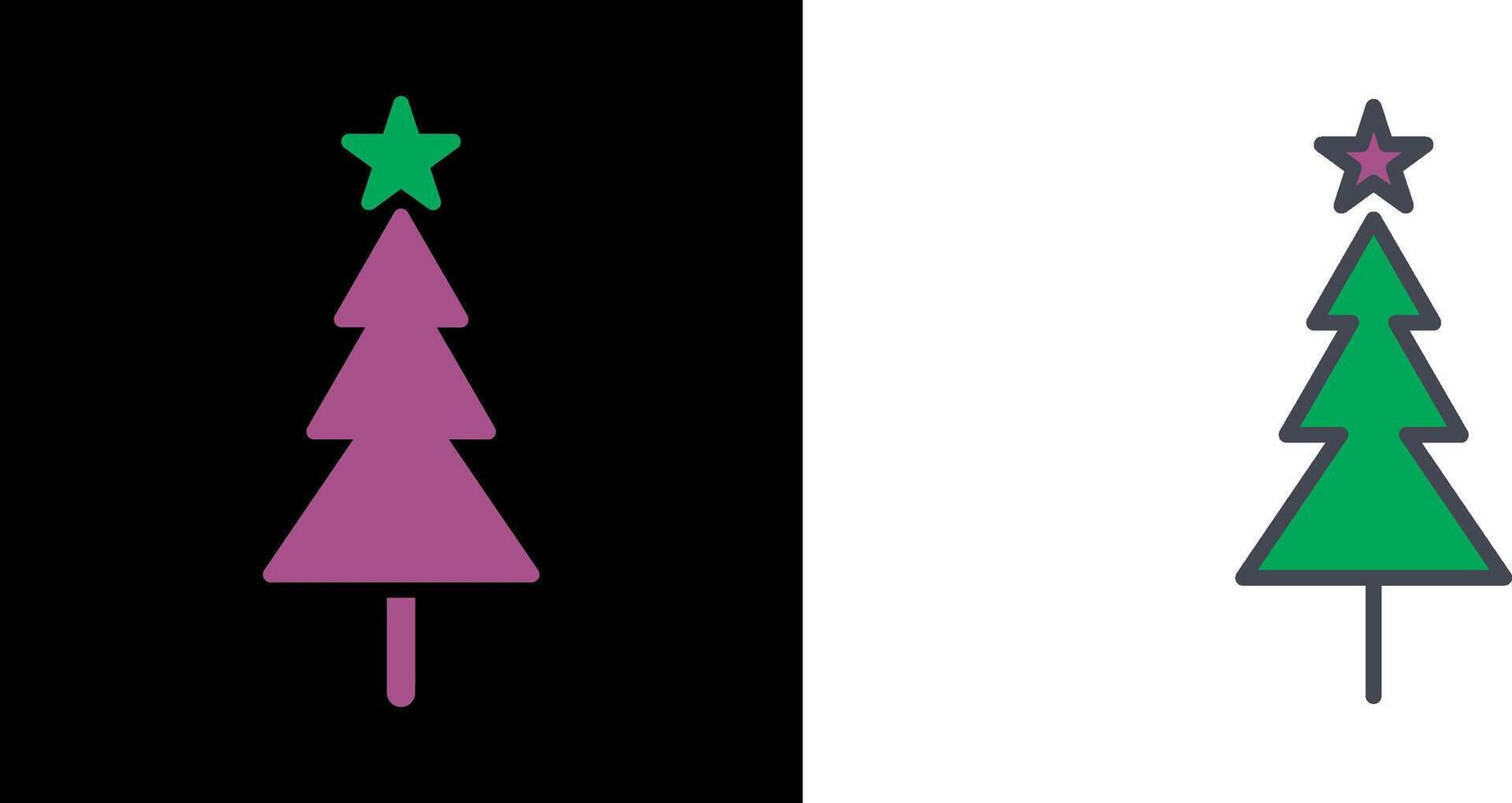 Christmas Tree Icon vector