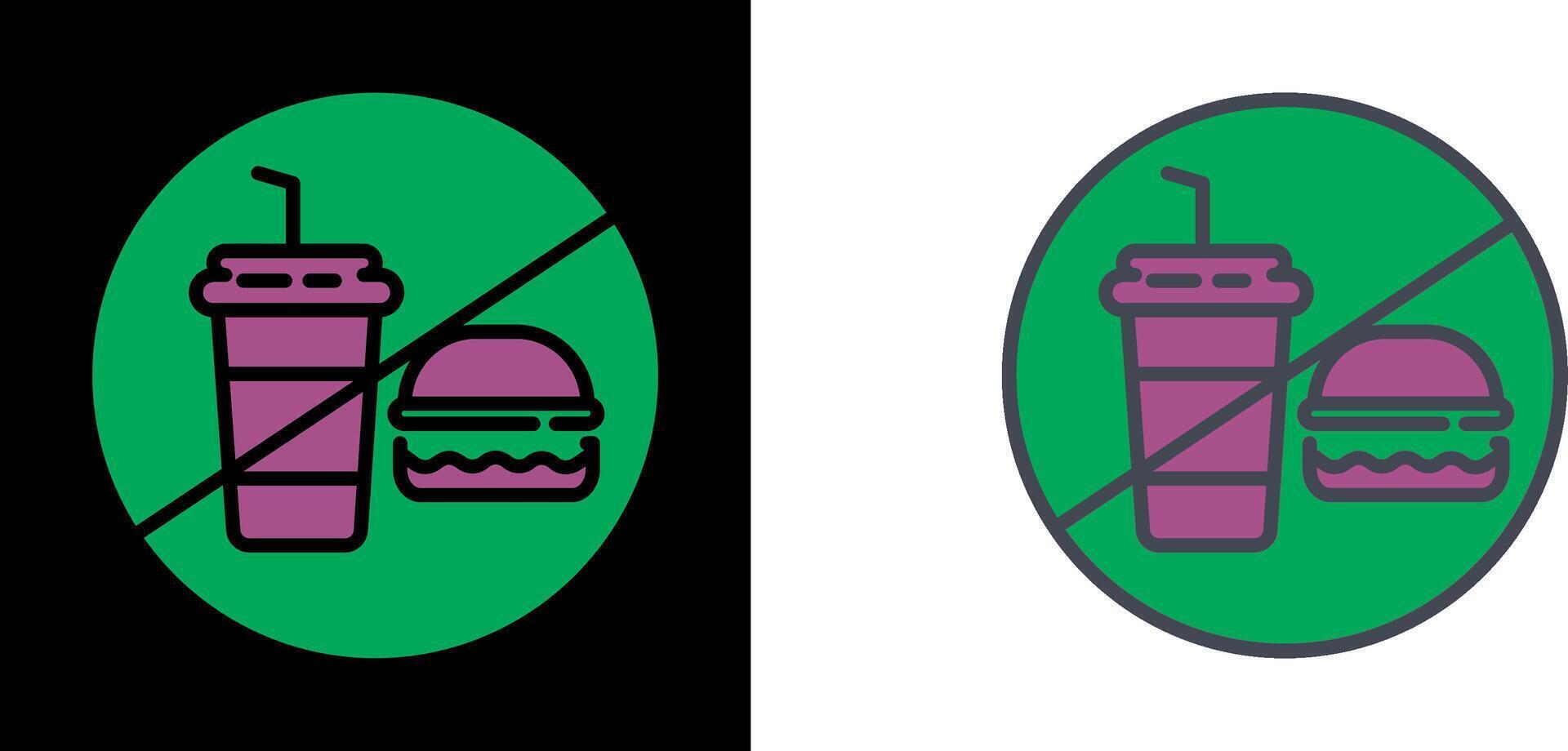 No Food Icon vector