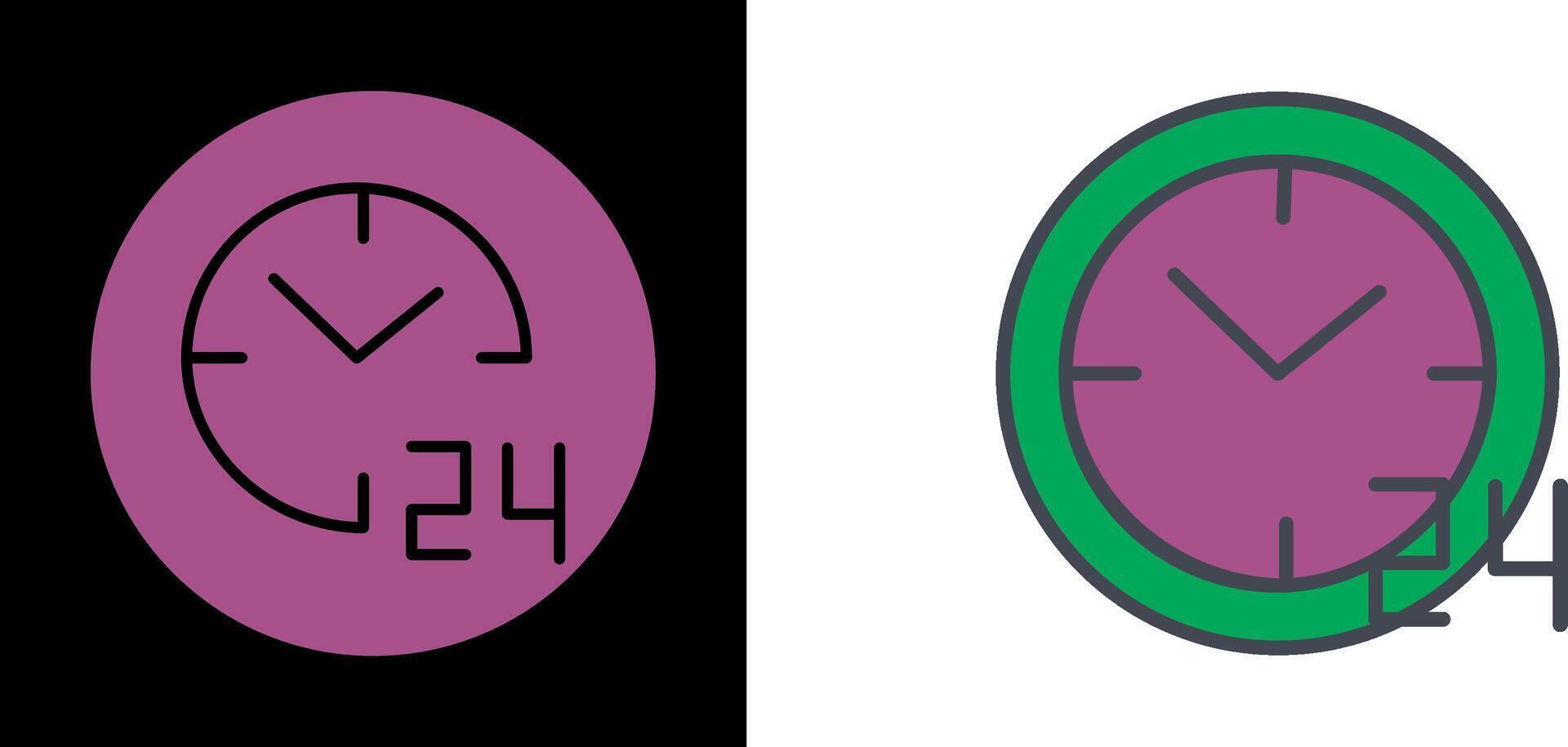 24 hours Icon vector