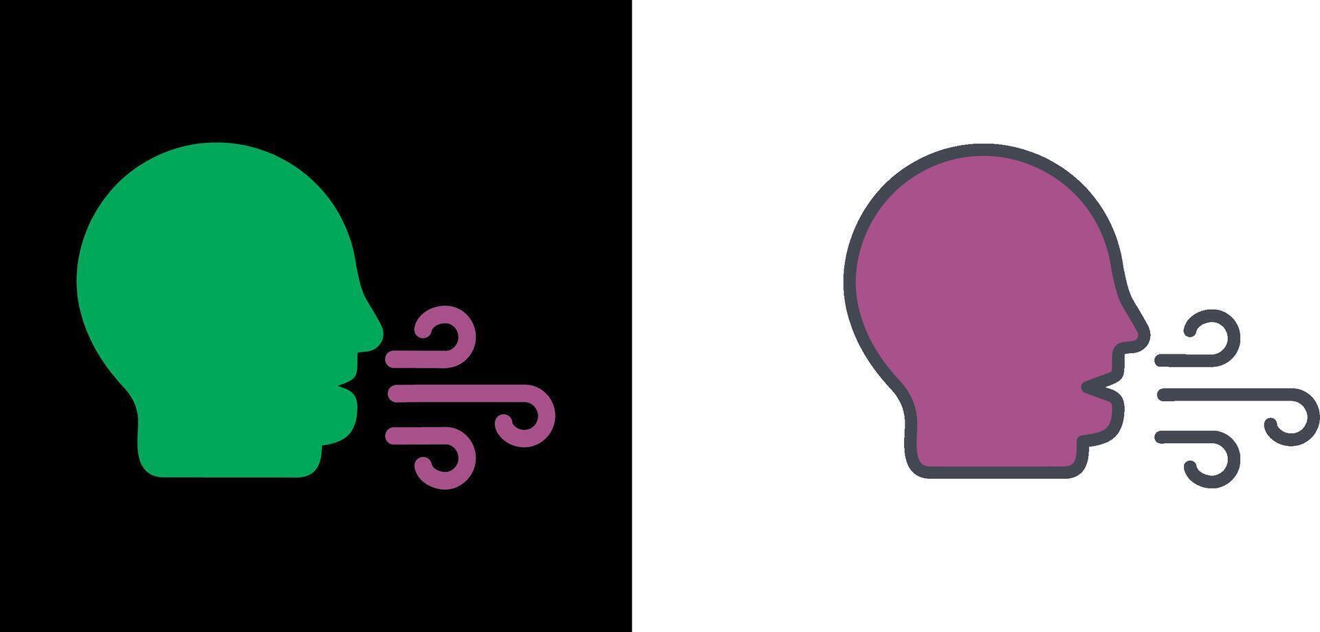 Bad Breath Icon vector