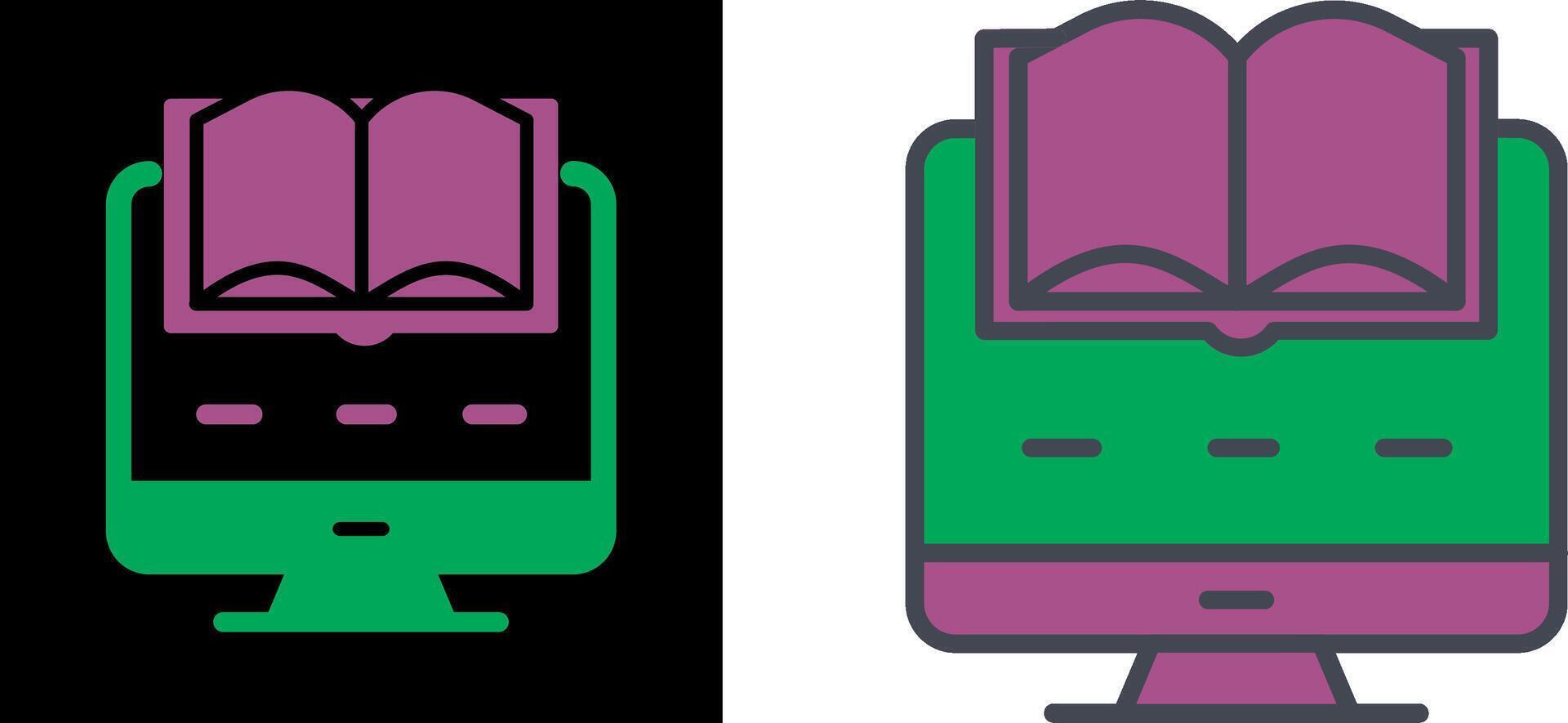 Digital Learning Icon vector