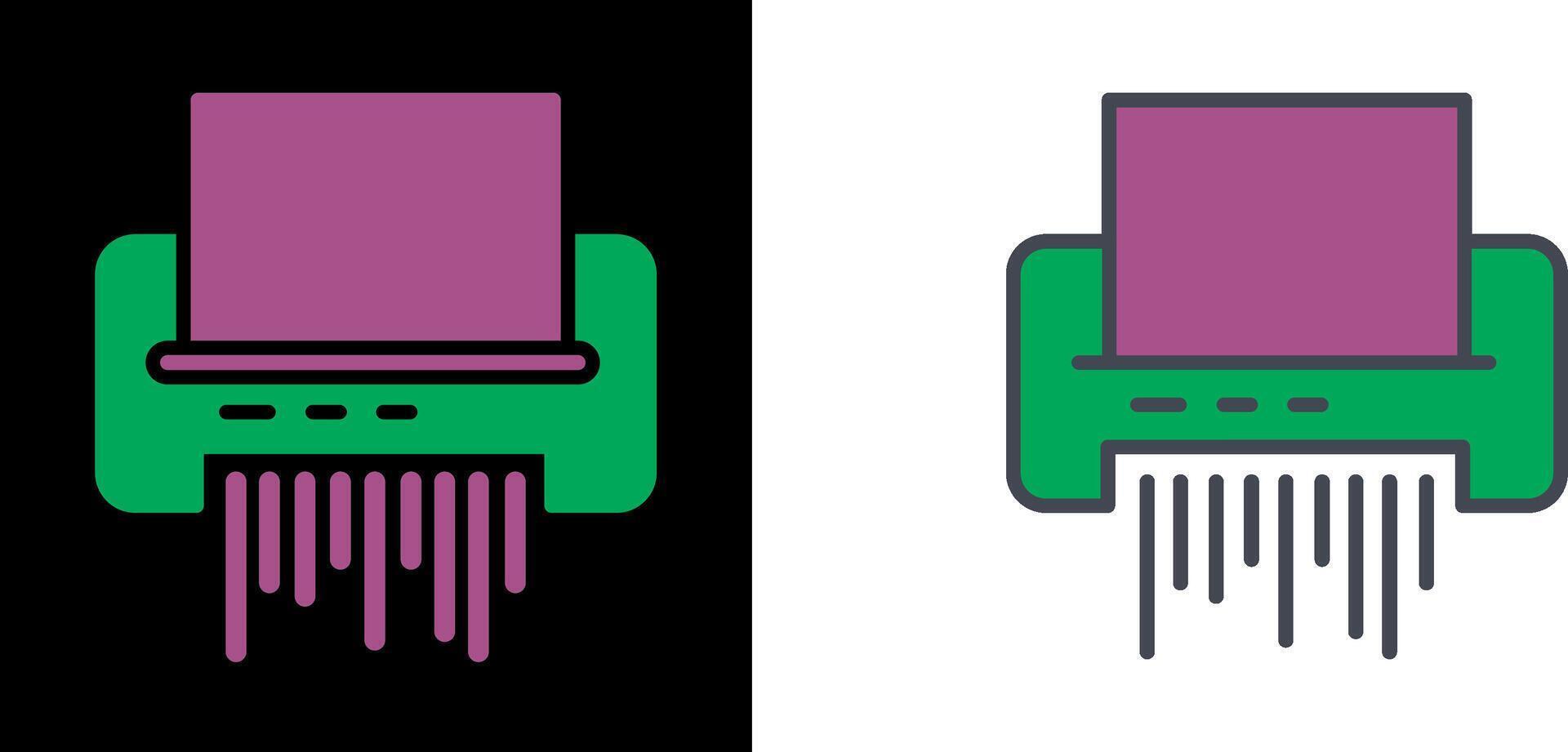 Paper Shredder Icon vector