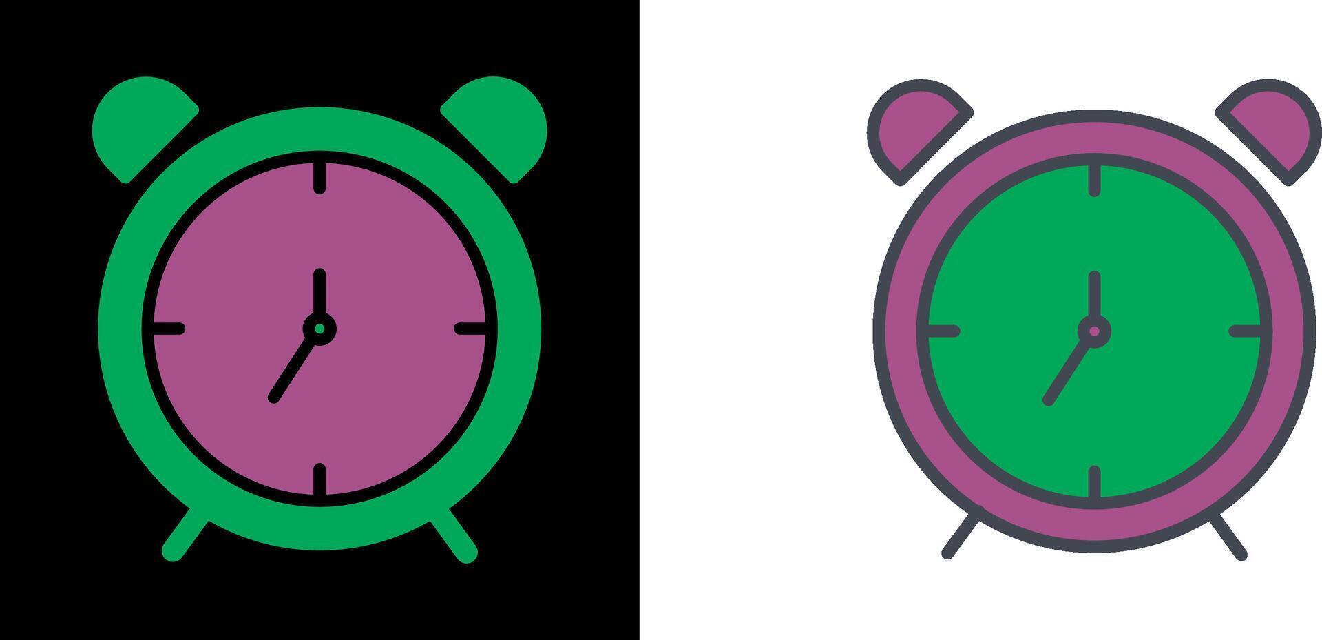 icono de reloj despertador vector