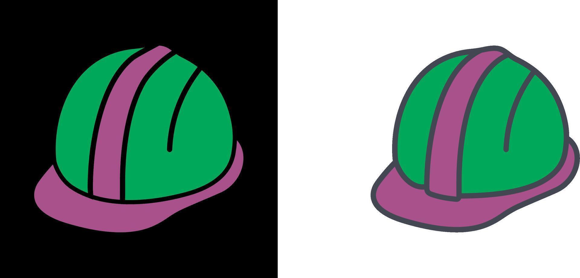 icono de casco vector