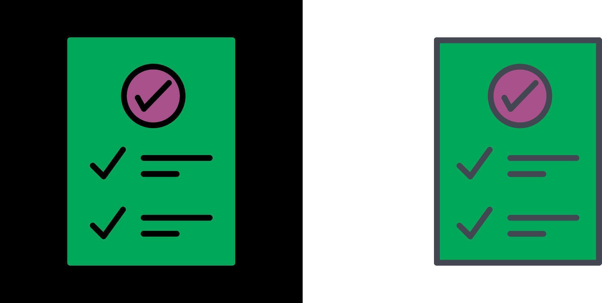 Check Up List Icon vector