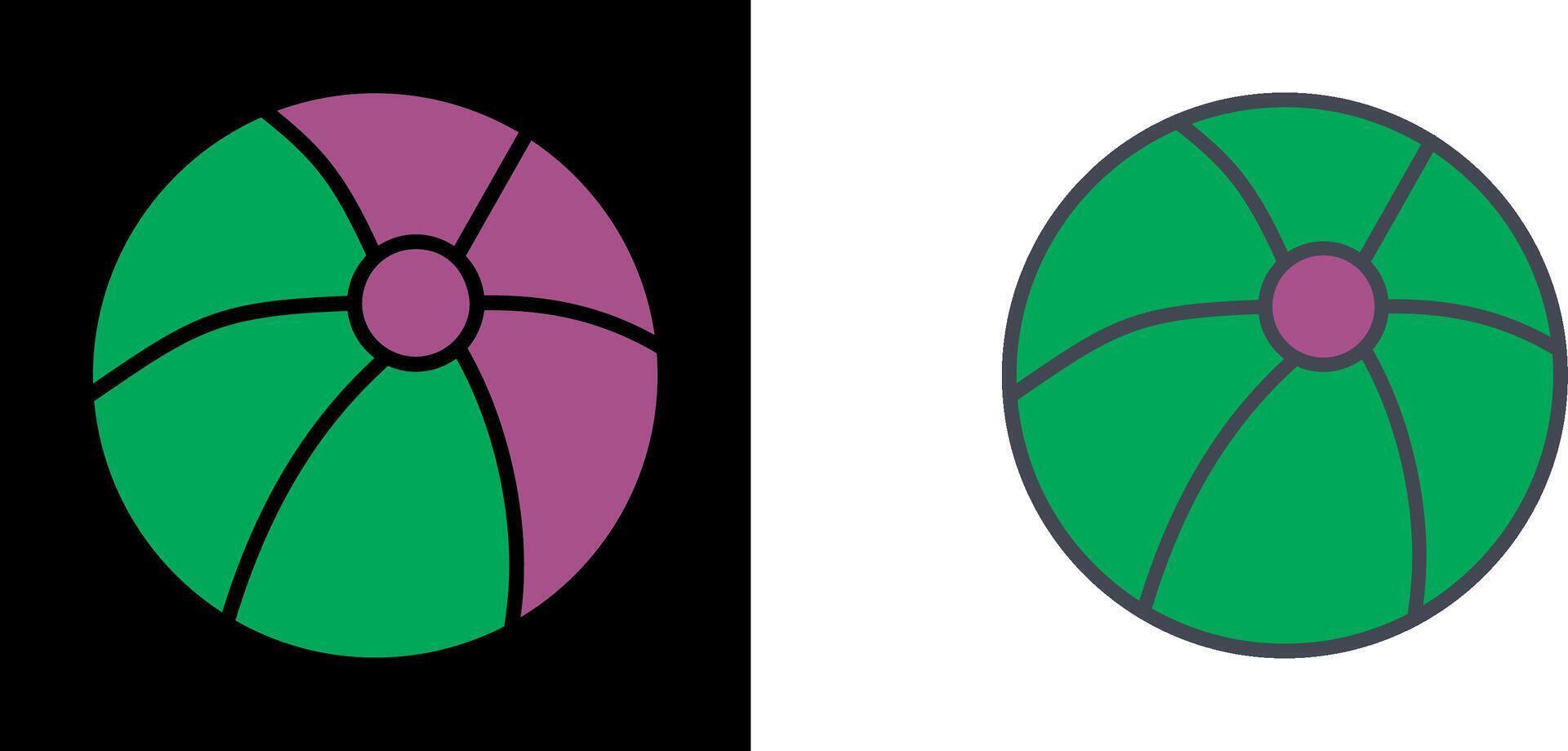 Beach Ball Icon vector